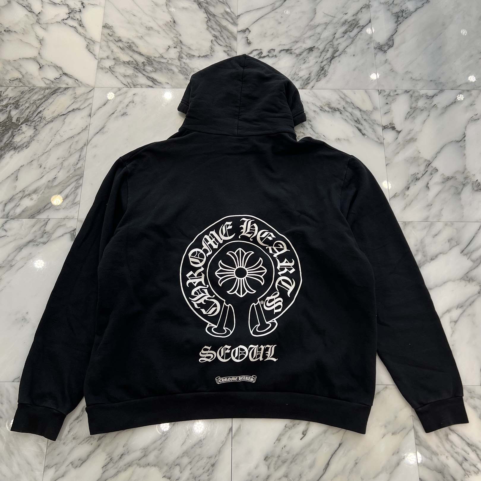 CHROME HEARTS SEOUL Limited Horseshoe Pullover Hoodie Size XL クロムハーツ ソウル限定 ホースシュー プルオーバー フーディ サイズXL
