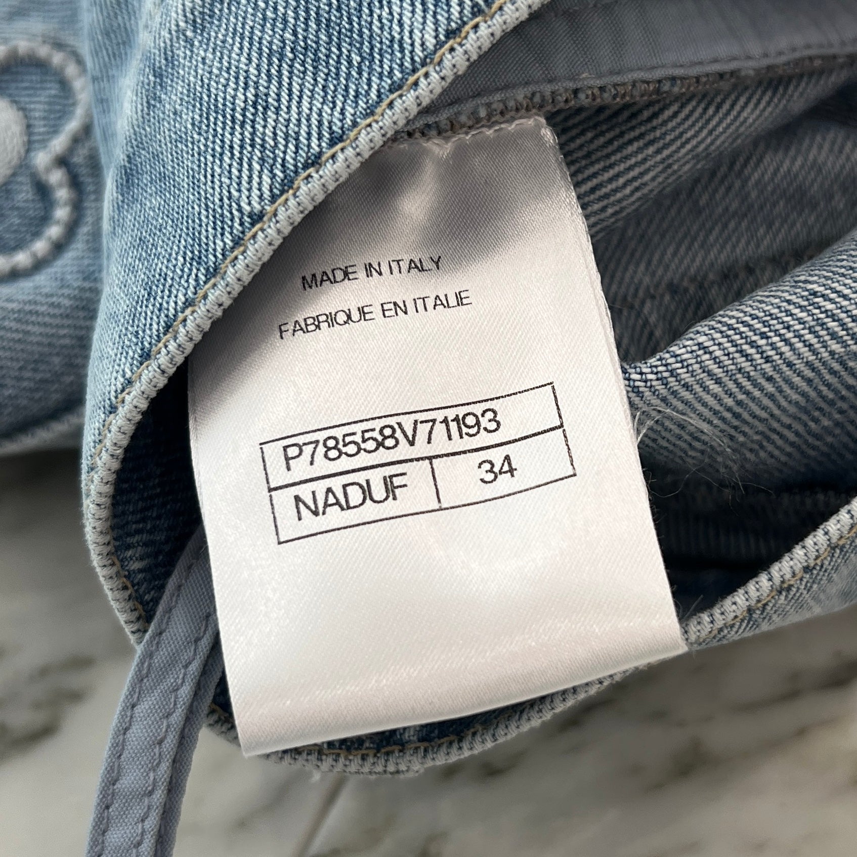 CHANEL 2025SS Coco Beach Collection Embroidery Denim Short Pants P78558 V71193 Size 34 シャネル ココビーチコレクション 刺繍 デニムショートパンツ サイズ34