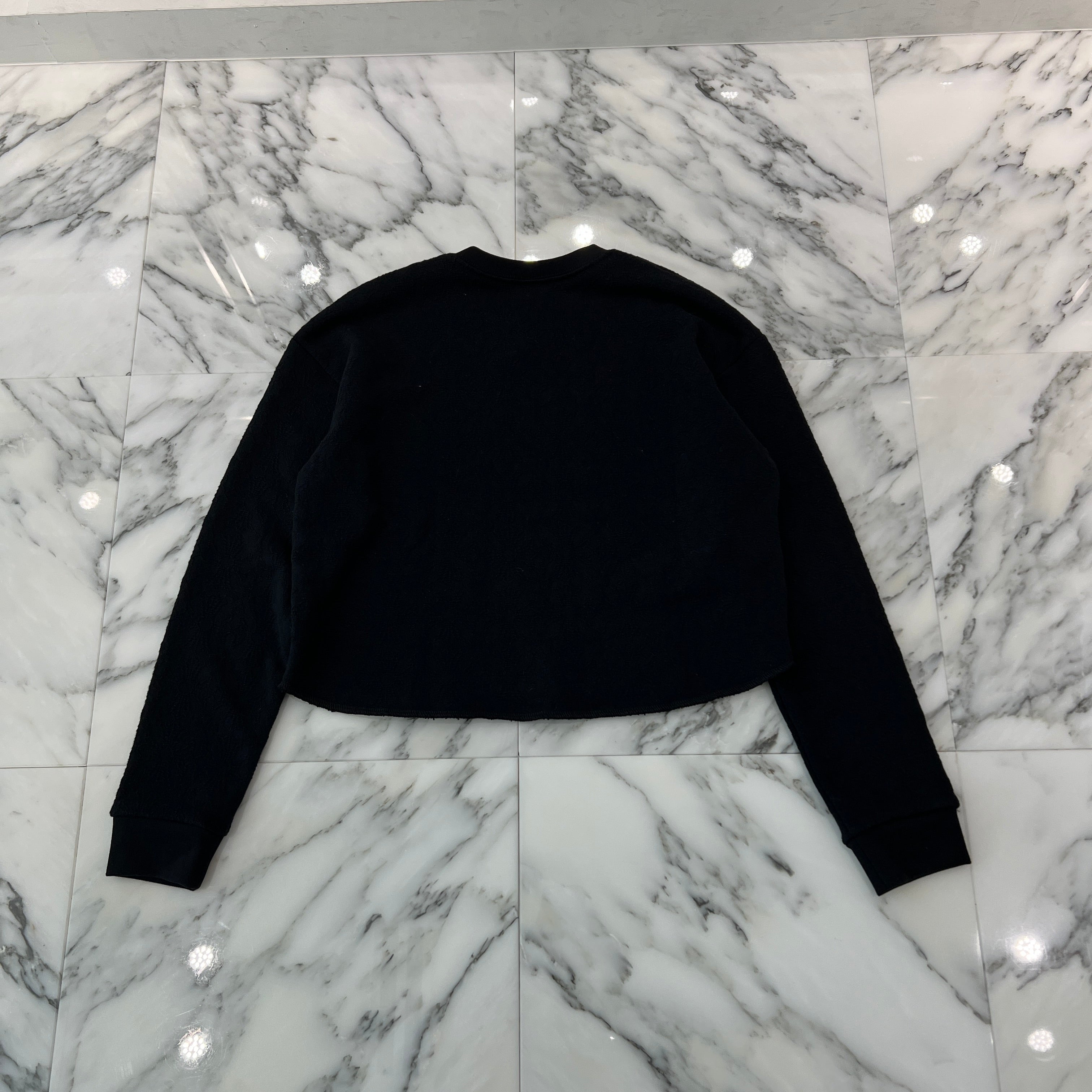 クロムハーツ　Y NOT Vertical Logo Cropped Sweat CHROME HEARTS Y NOT Vertical Logo Cropped Sweat Shirt Size S
