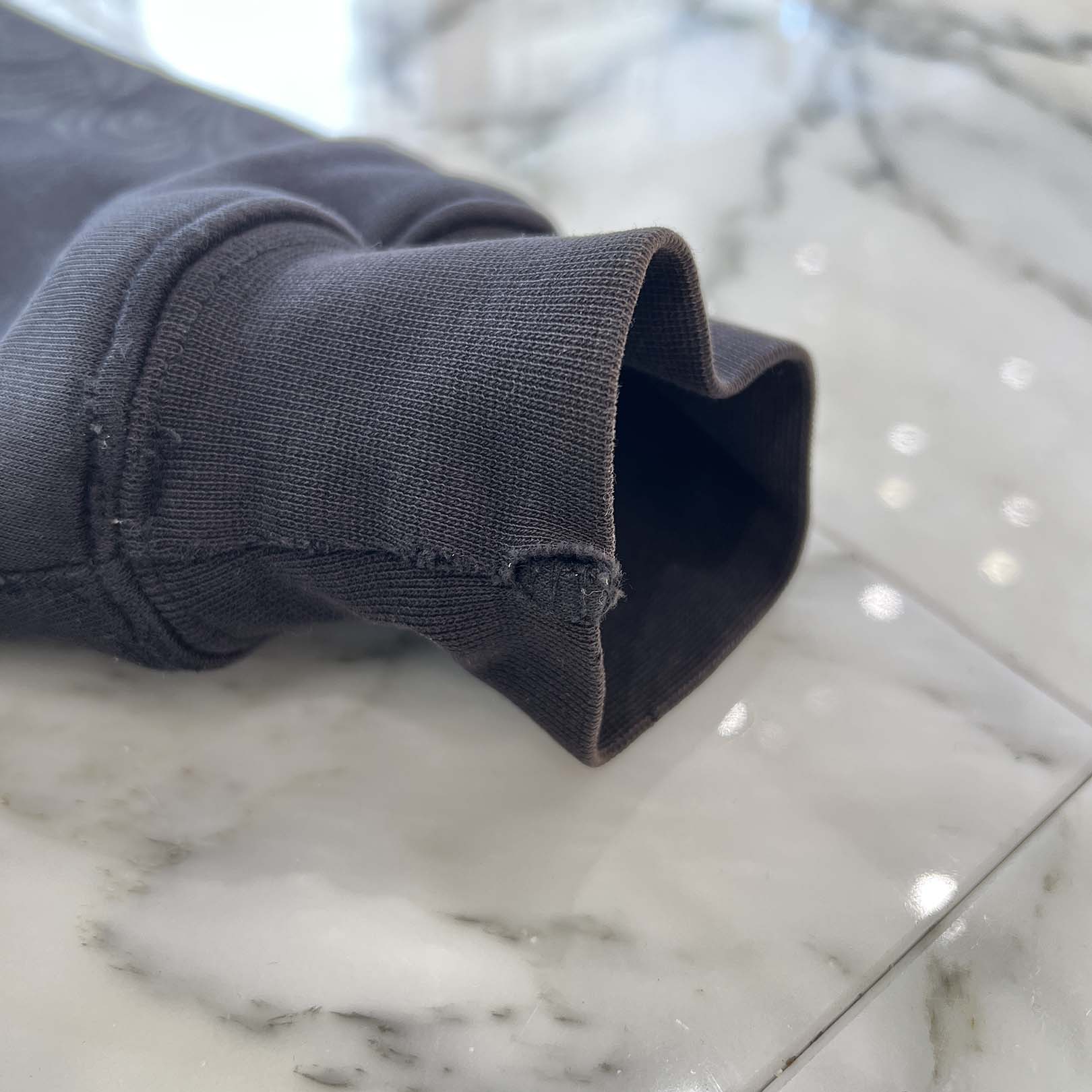 CHROME HEARTS Back Scroll Froral Cross Zip Up Hoodie Size L クロムハーツ バック スクロール フローラルクロス ジップアップ フーディ サイズL