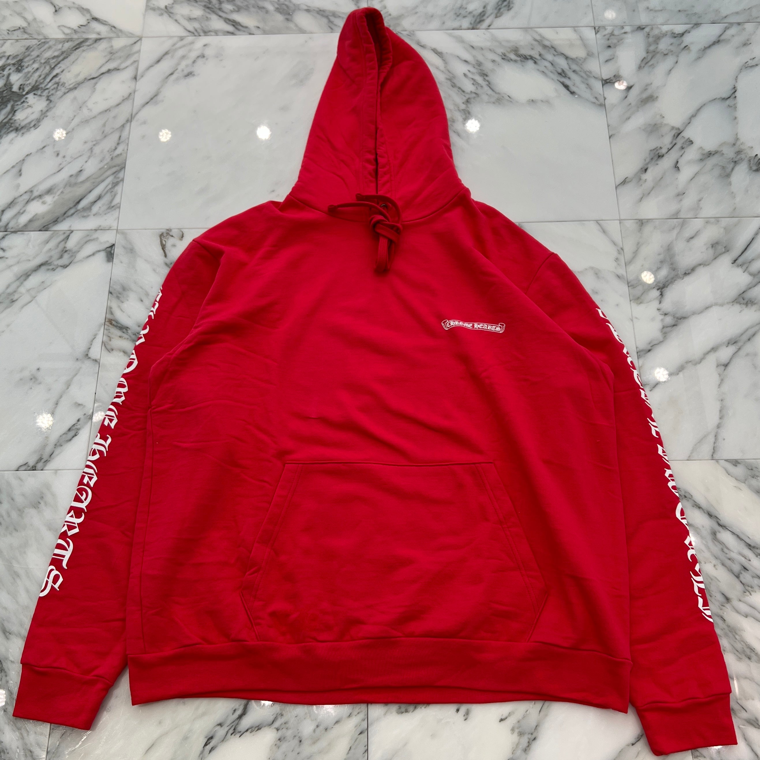 CHROME HEARTS Back Scroll Label Logo Pullover Hoodie Size XL クロムハーツ バックスクロールラベルロゴ プルオーバーフーディー サイズXL