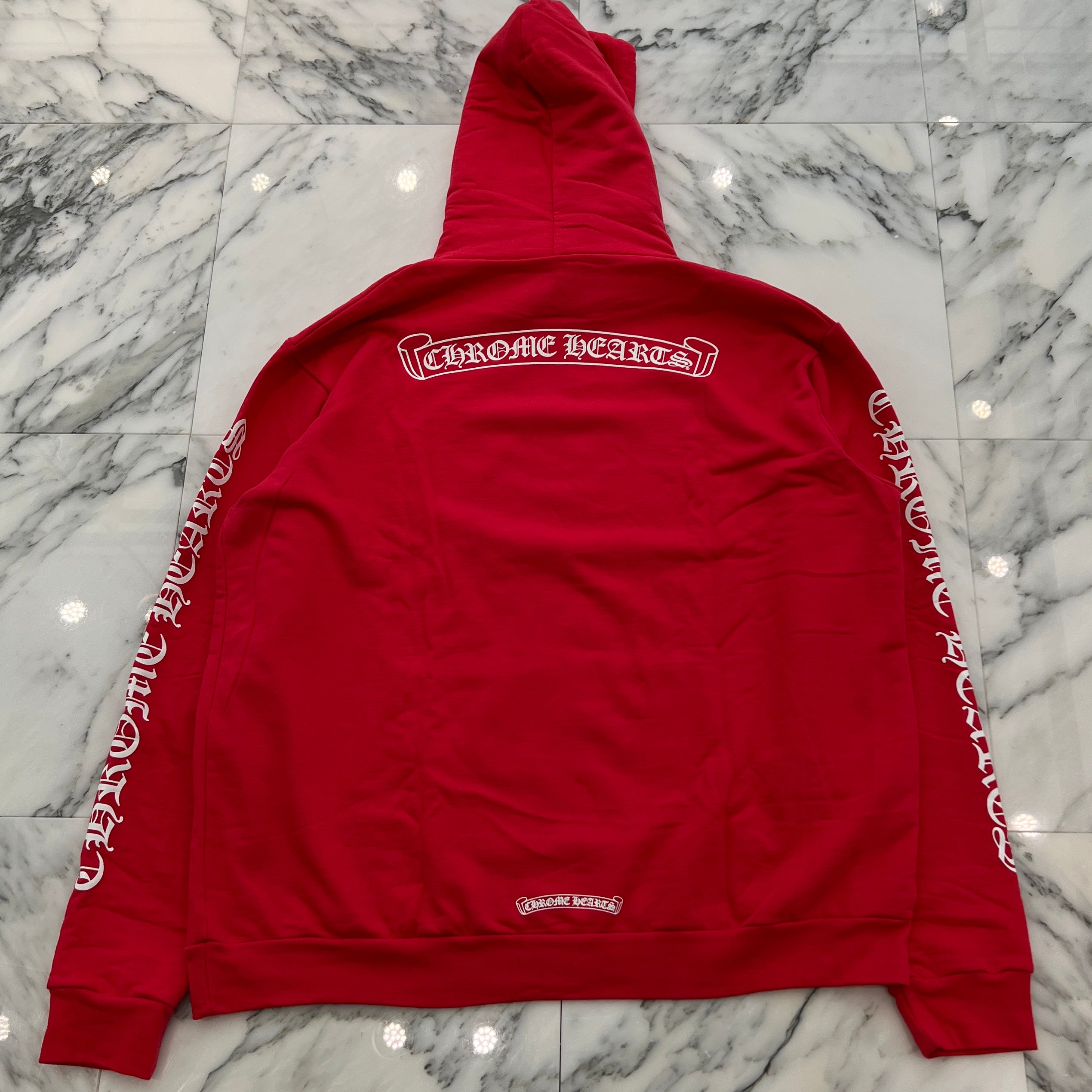 CHROME HEARTS Back Scroll Label Logo Pullover Hoodie Size XL クロムハーツ バックスクロールラベルロゴ プルオーバーフーディー サイズXL