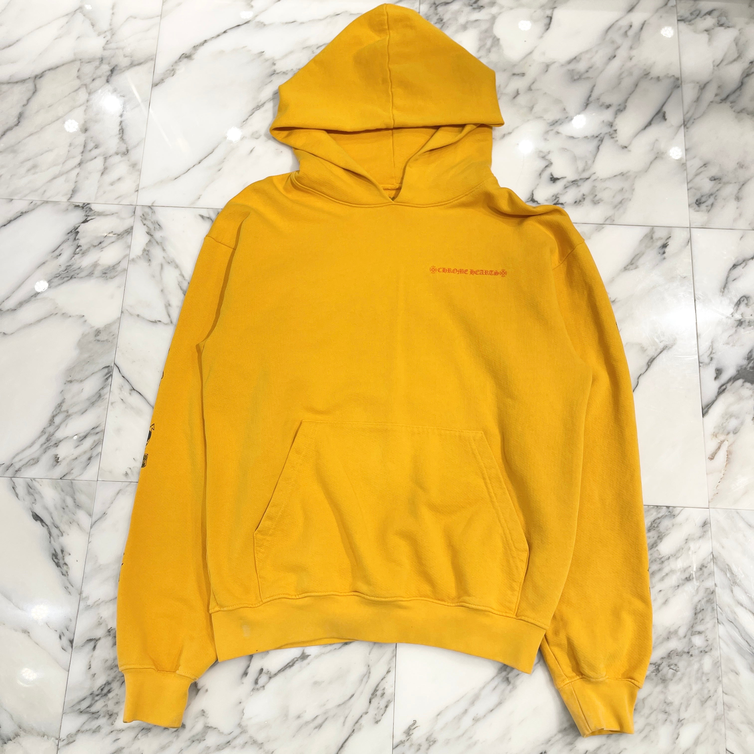 CHROME HEARTS × MATTY BOY 2019SS PPO MUSTARD PLVR HD Size M クロムハーツ × マッティボーイ PPO マスタード プルオーバーフーディ サイズM