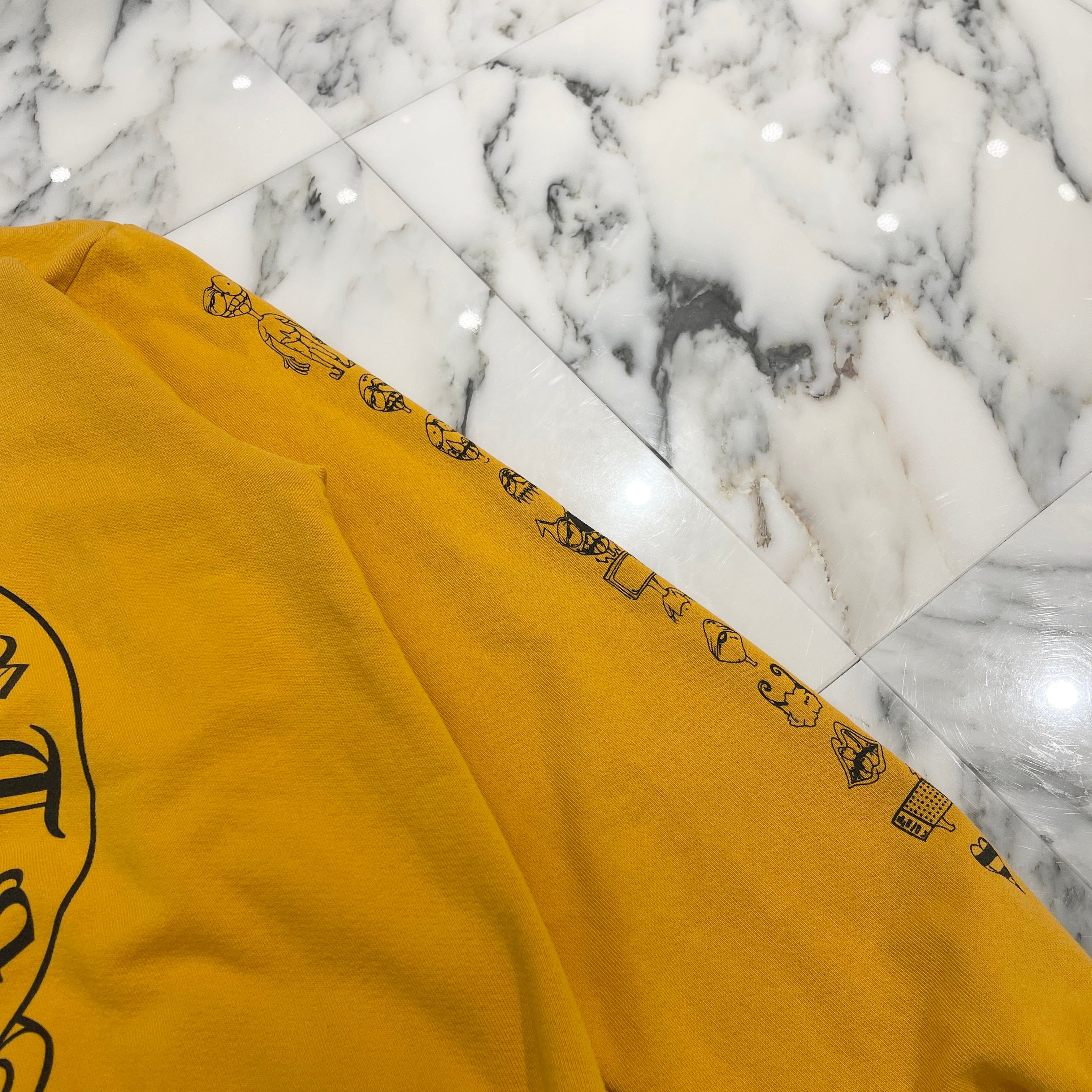 CHROME HEARTS × MATTY BOY 2019SS PPO MUSTARD PLVR HD Size M クロムハーツ × マッティボーイ PPO マスタード プルオーバーフーディ サイズM