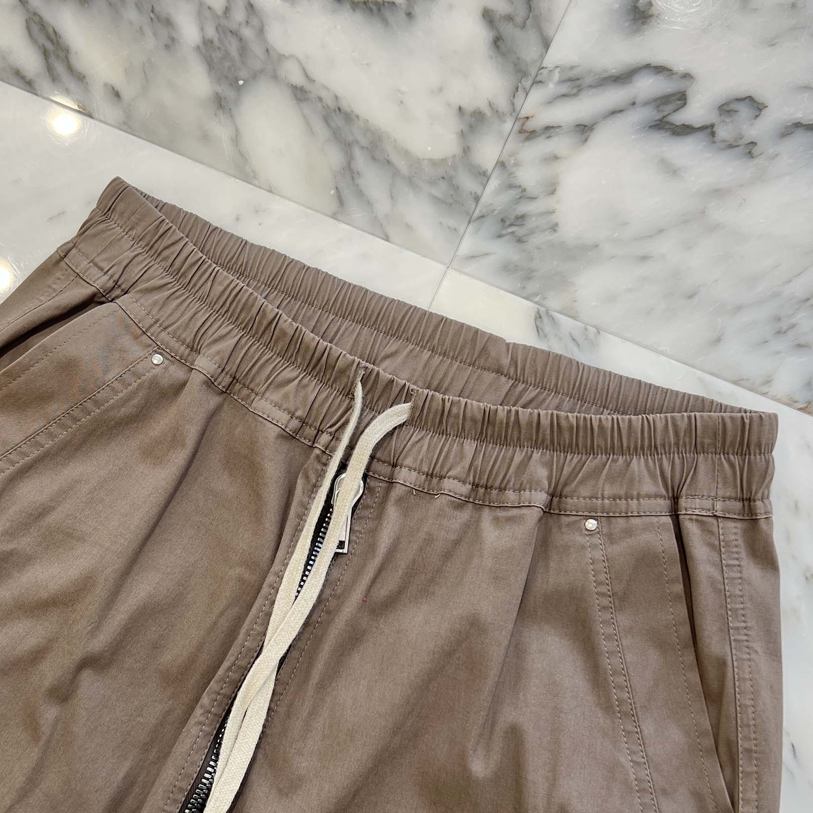 Rick Owens 2022SS Drawstring Zip Detail Pants RU01B1348TE Size 46