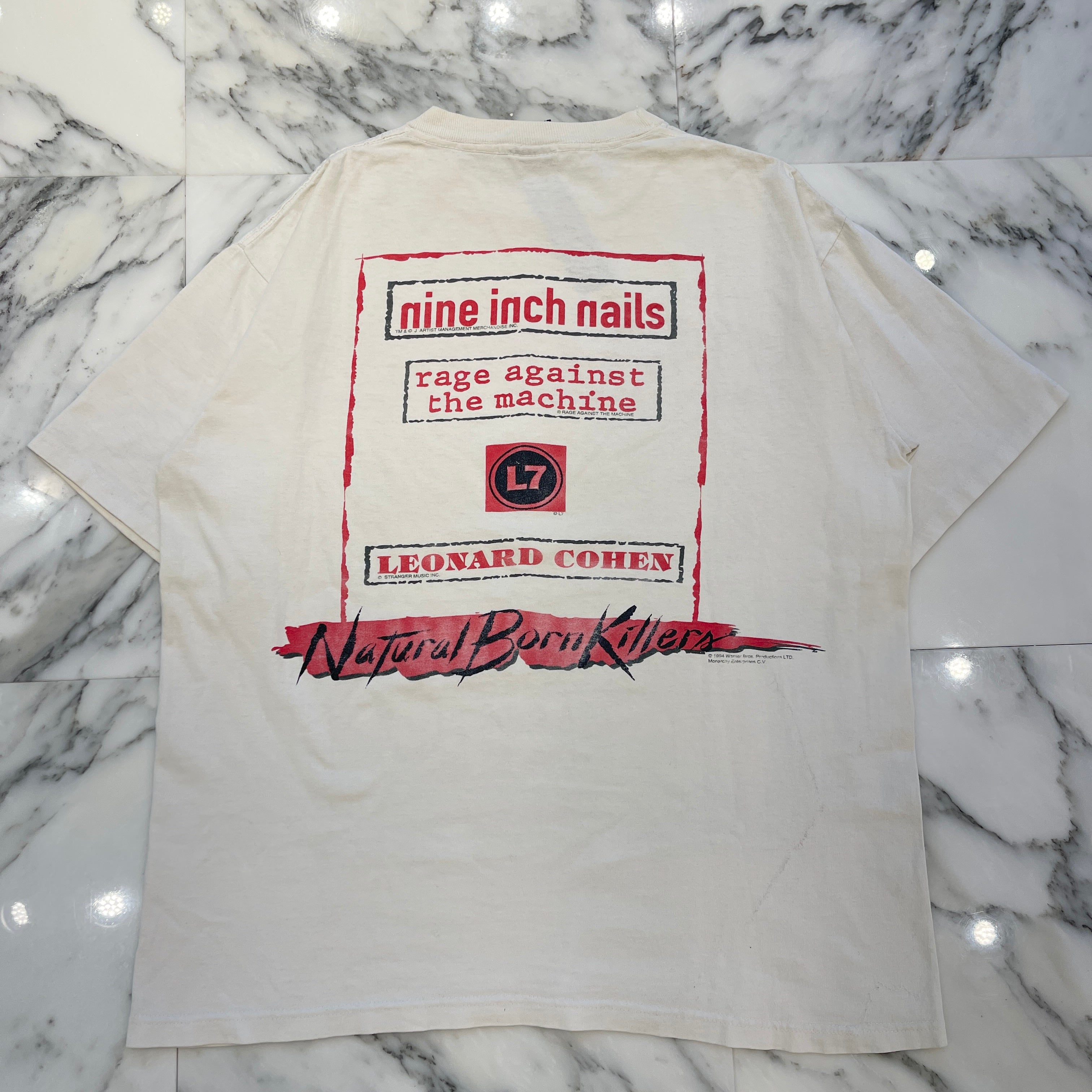 Vintage 90's NATURAL BORN KILLERS "BLOOD LUST" GIANT S/S Tee Size XL 90's ナチュラル・ボーン・キラーズ "ブロッドラスト" ジャイアント社製 Tシャツ サイズXL