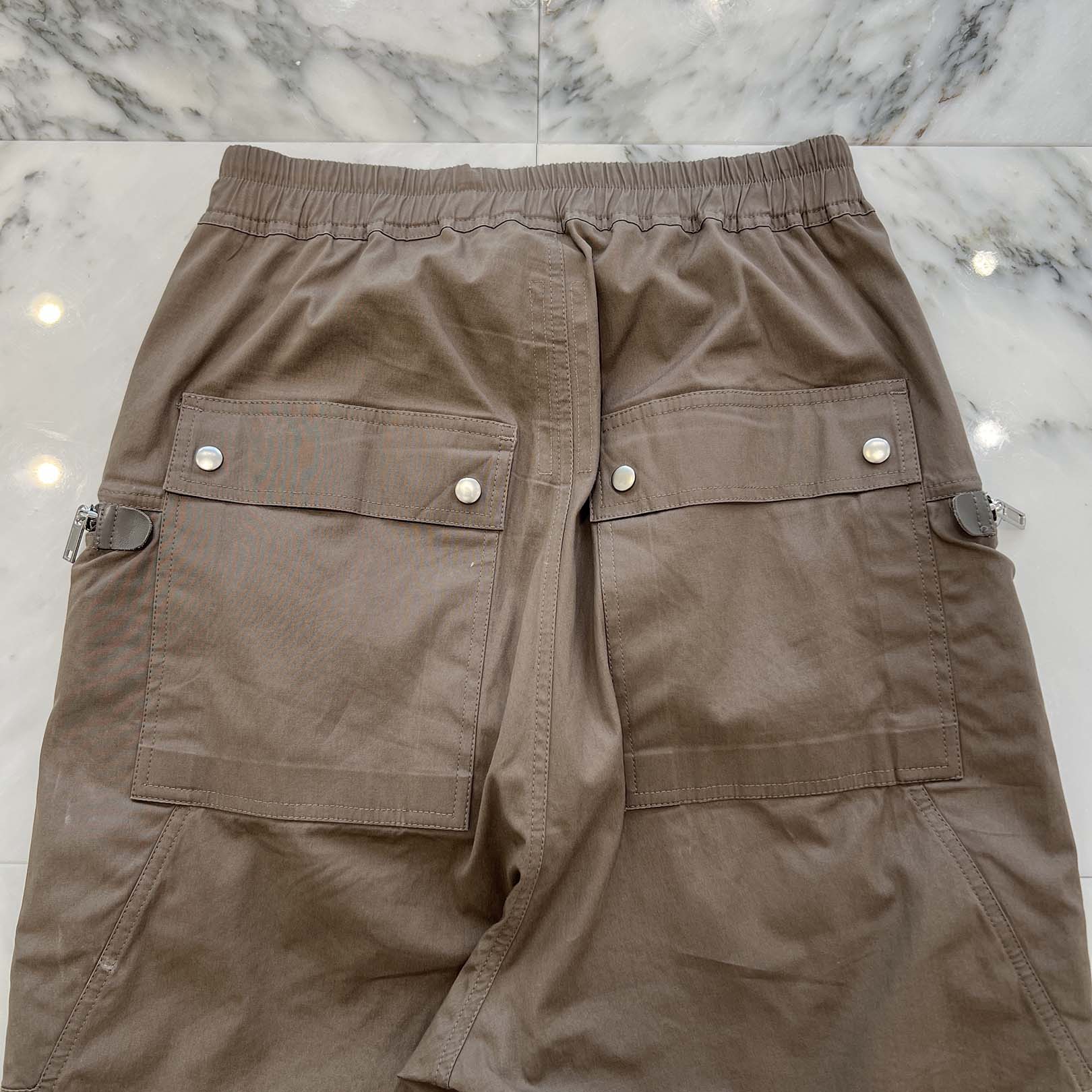 Rick Owens 2022SS Drawstring Zip Detail Pants RU01B1348TE Size 46