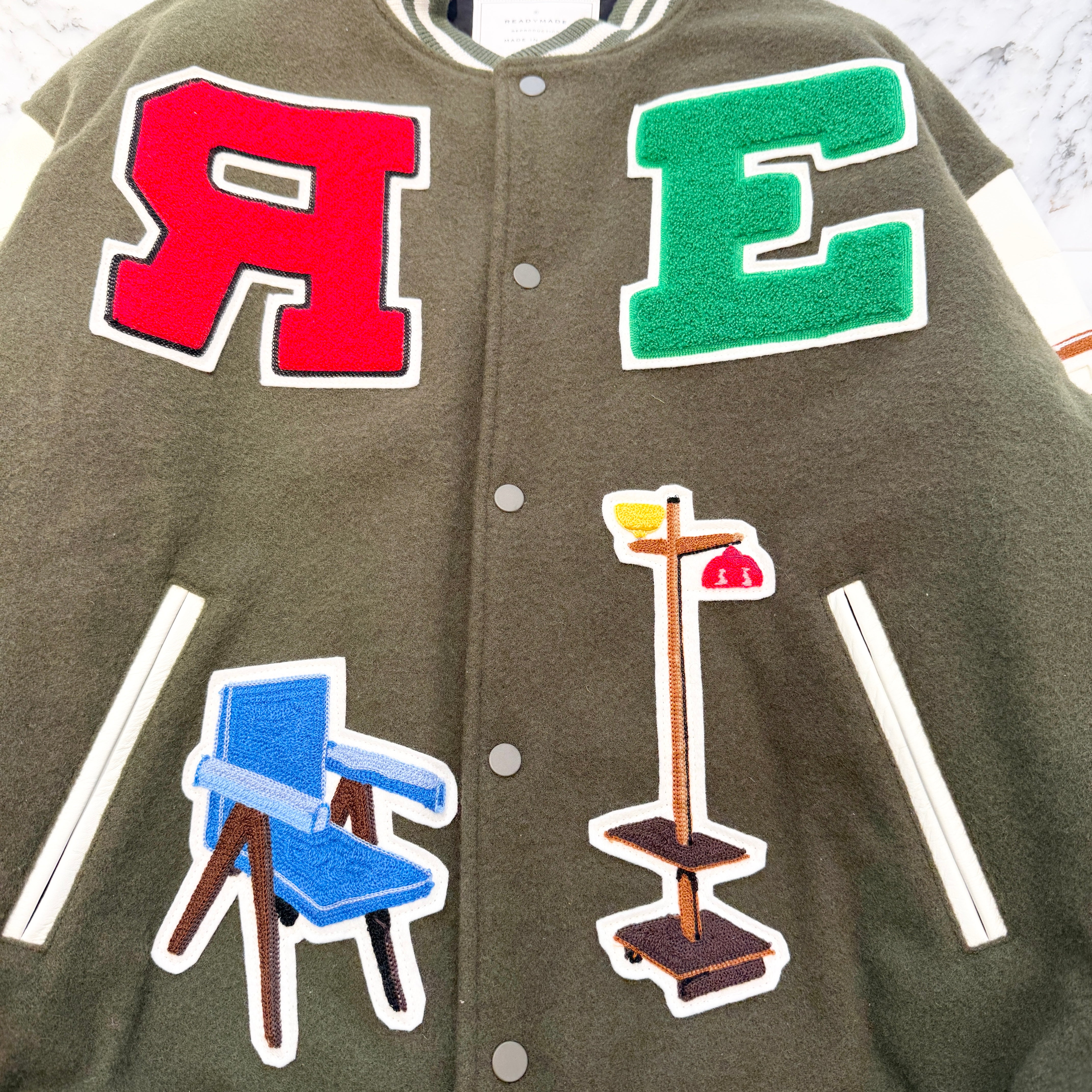 READY MADE 2021AW CHAIR STADIUM JACKET RE-CO-KH-00-00-188 Size 2 レディーメイド チェアスタジアムジャケット サイズ2