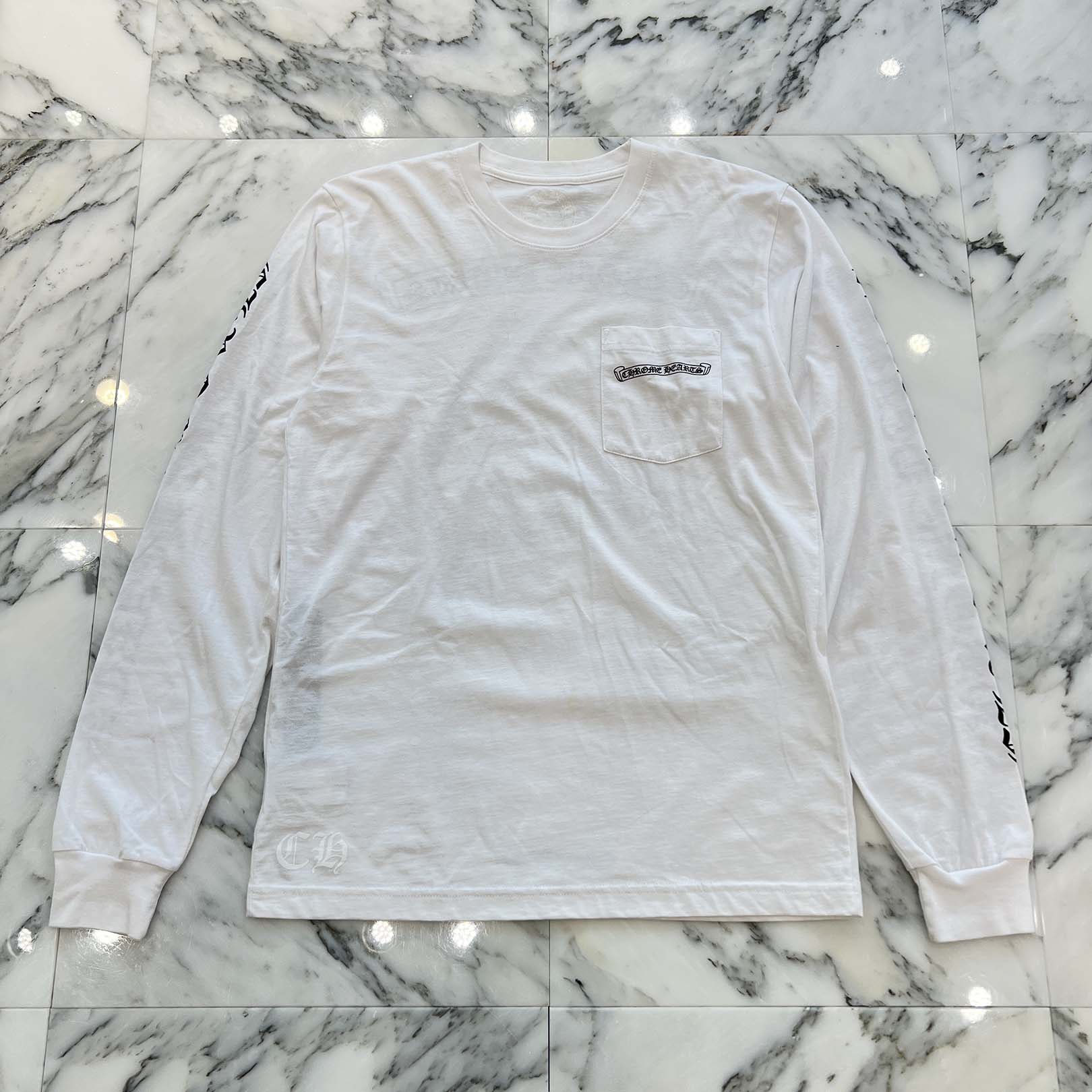 CHROME HEARTS Back Scroll Label Logo Long Sleeve Tee Size M クロムハーツ バックスクロールラベルロゴ ロングスリーブTシャツ サイズM