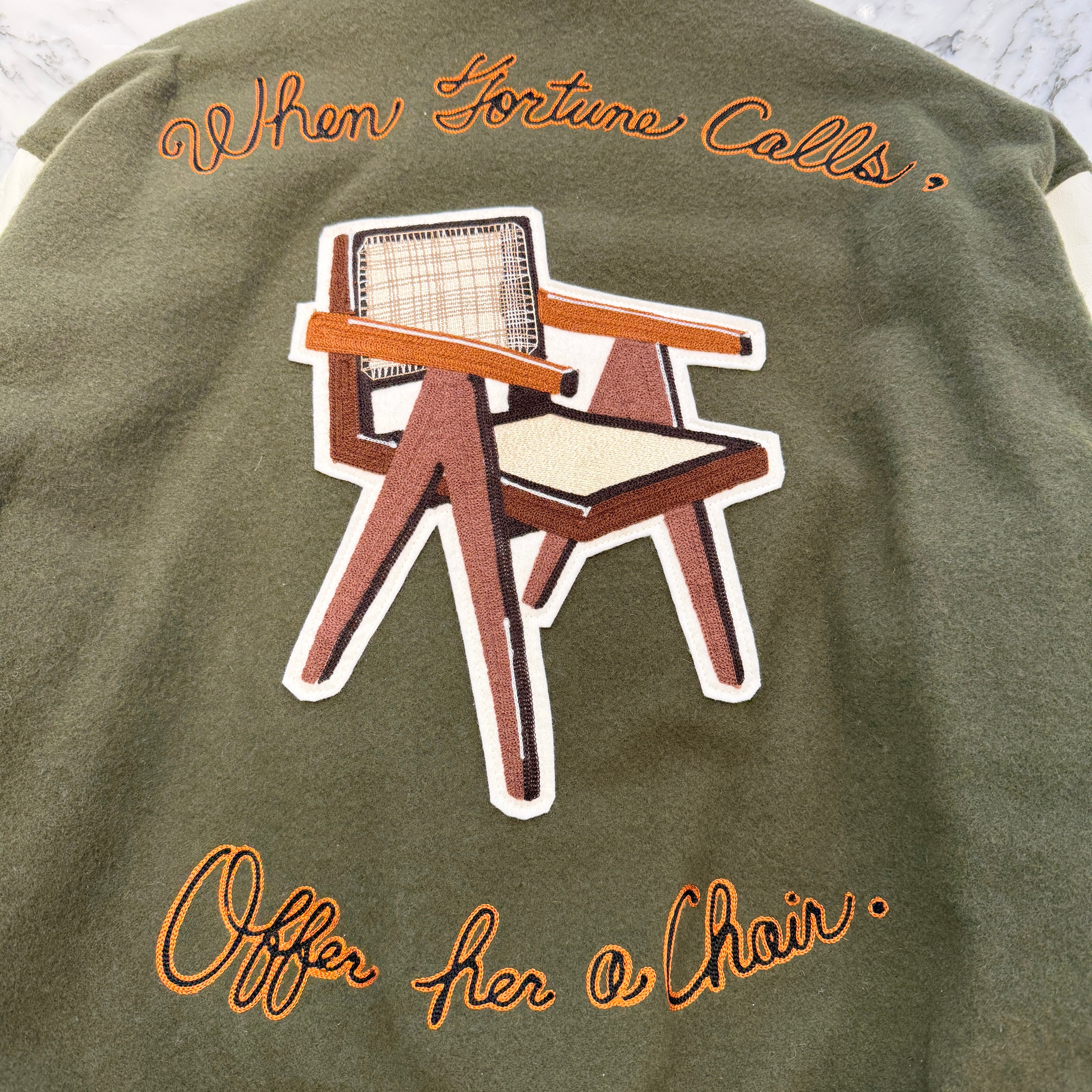 READY MADE 2021AW CHAIR STADIUM JACKET RE-CO-KH-00-00-188 Size 2 レディーメイド チェアスタジアムジャケット サイズ2