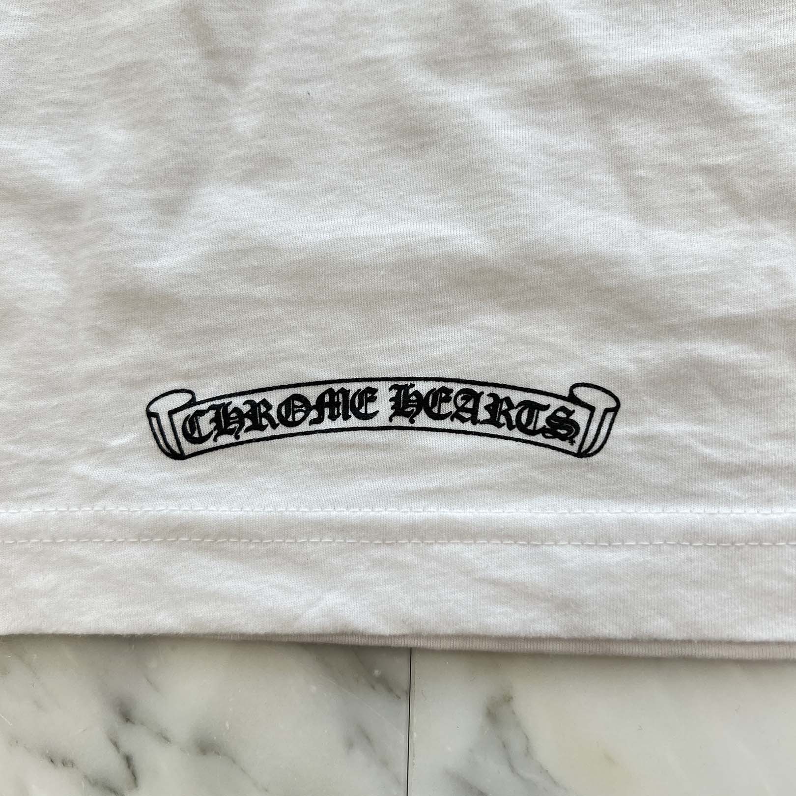 CHROME HEARTS Back Scroll Label Logo Long Sleeve Tee Size M クロムハーツ バックスクロールラベルロゴ ロングスリーブTシャツ サイズM