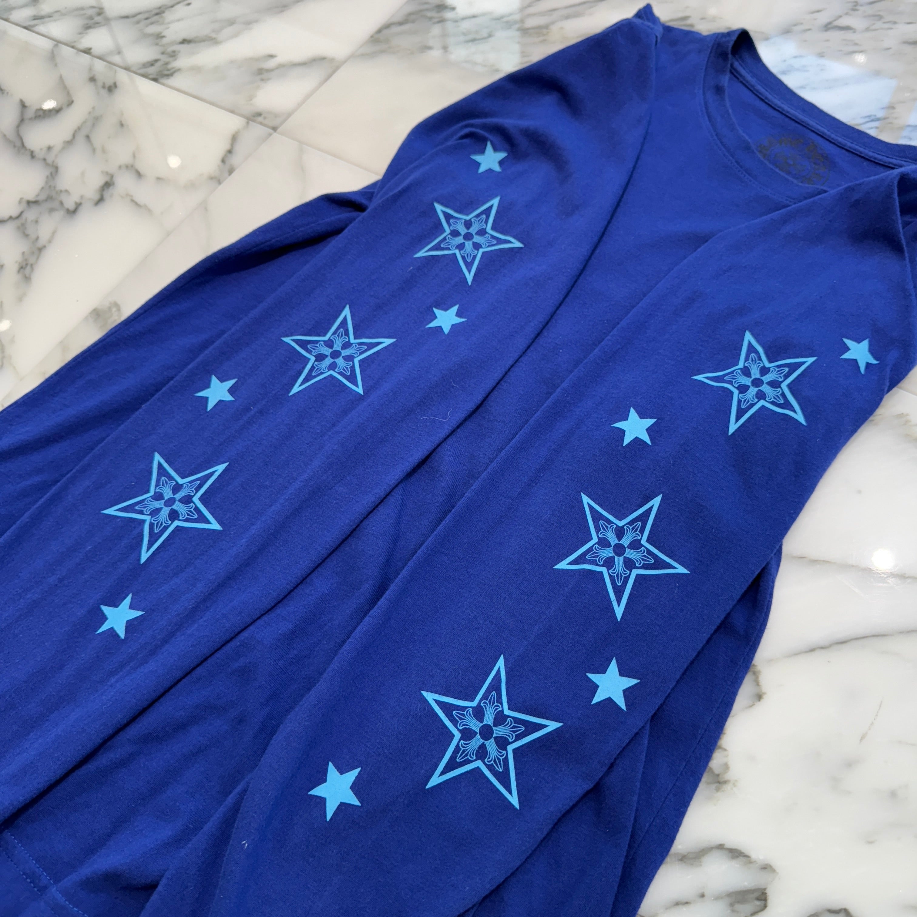 CHROME HEARTS Star Print Long Sleeve Tee Size M クロムハーツ スタープリント ロングスリーブTシャツ サイズM