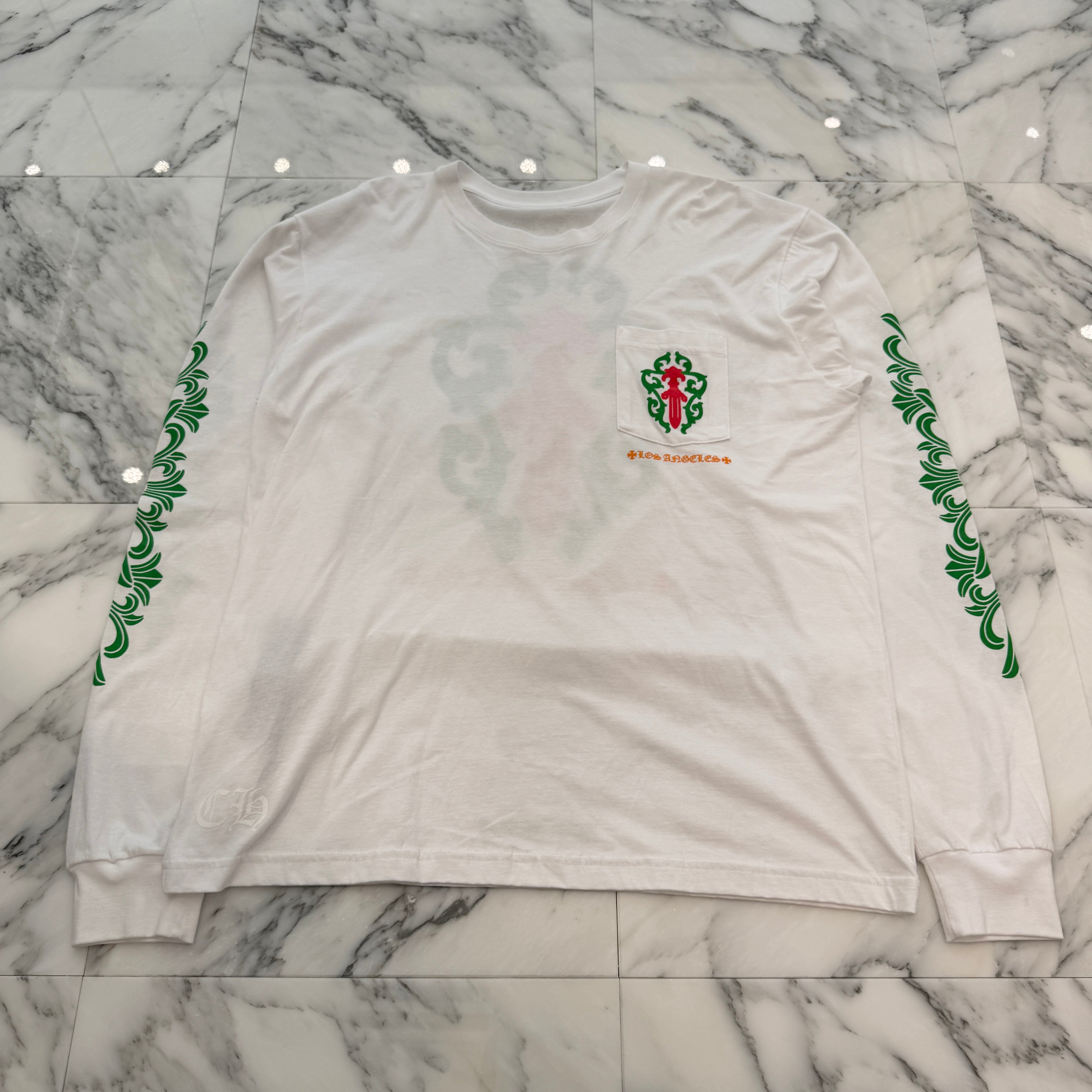 CHROME HEARTS Los Angeles Limited Vine Dagger Print Long Sleeve Tee Size XL クロムハーツ ロサンゼルス限定 ヴァインダガー プリントロングスリーブTシャツ サイズXL
