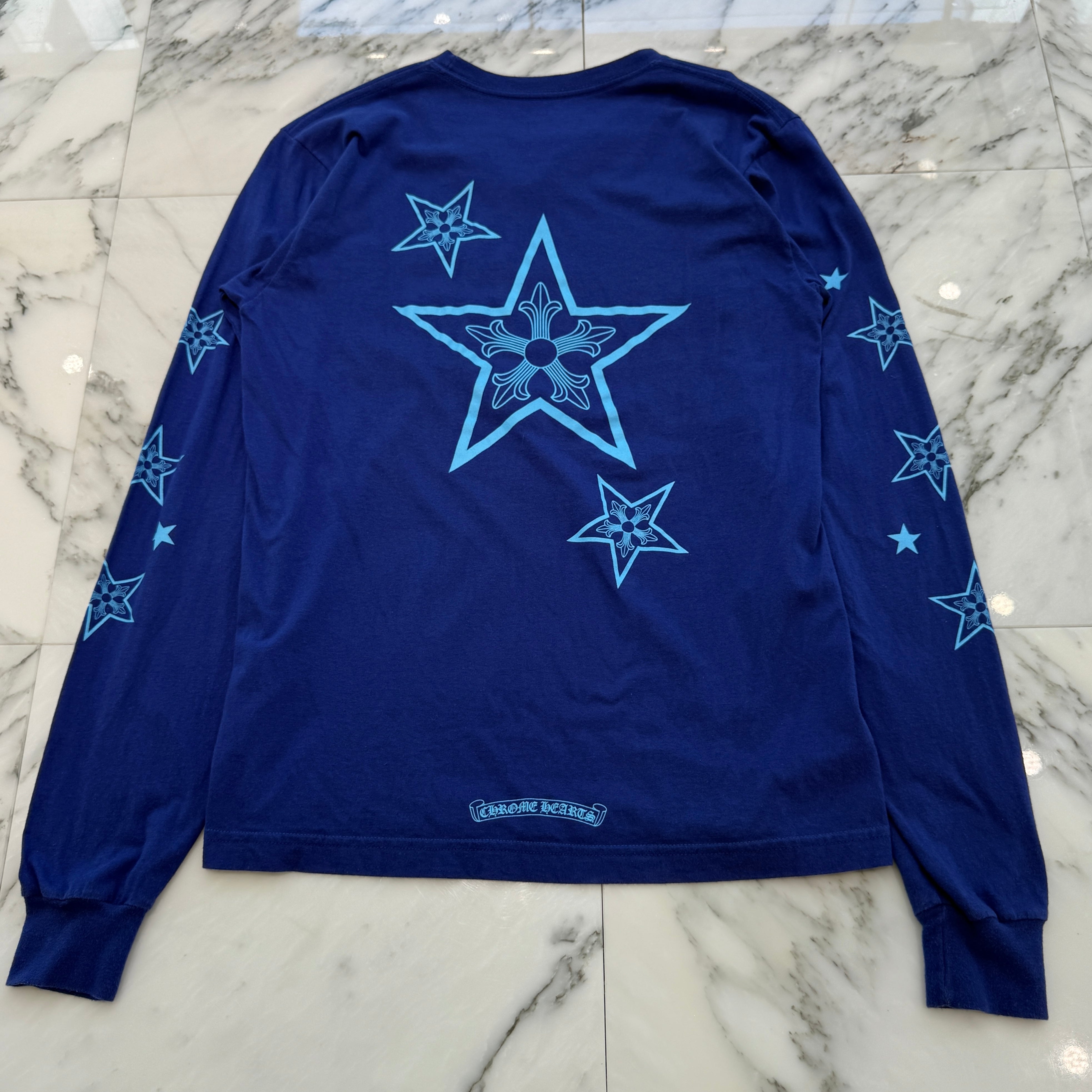 CHROME HEARTS Star Print Long Sleeve Tee Size M クロムハーツ スタープリント ロングスリーブTシャツ サイズM