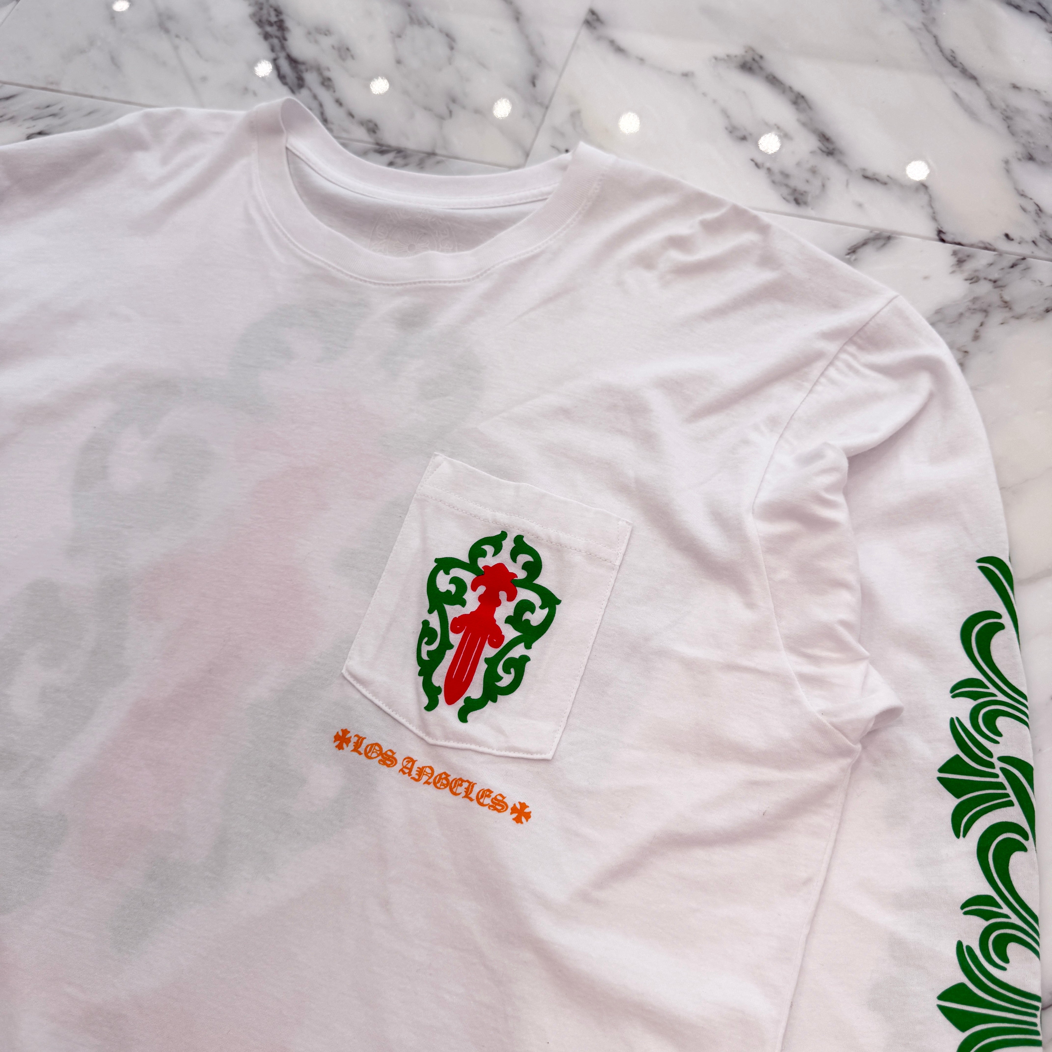 CHROME HEARTS Los Angeles Limited Vine Dagger Print Long Sleeve Tee Size XL クロムハーツ ロサンゼルス限定 ヴァインダガー プリントロングスリーブTシャツ サイズXL