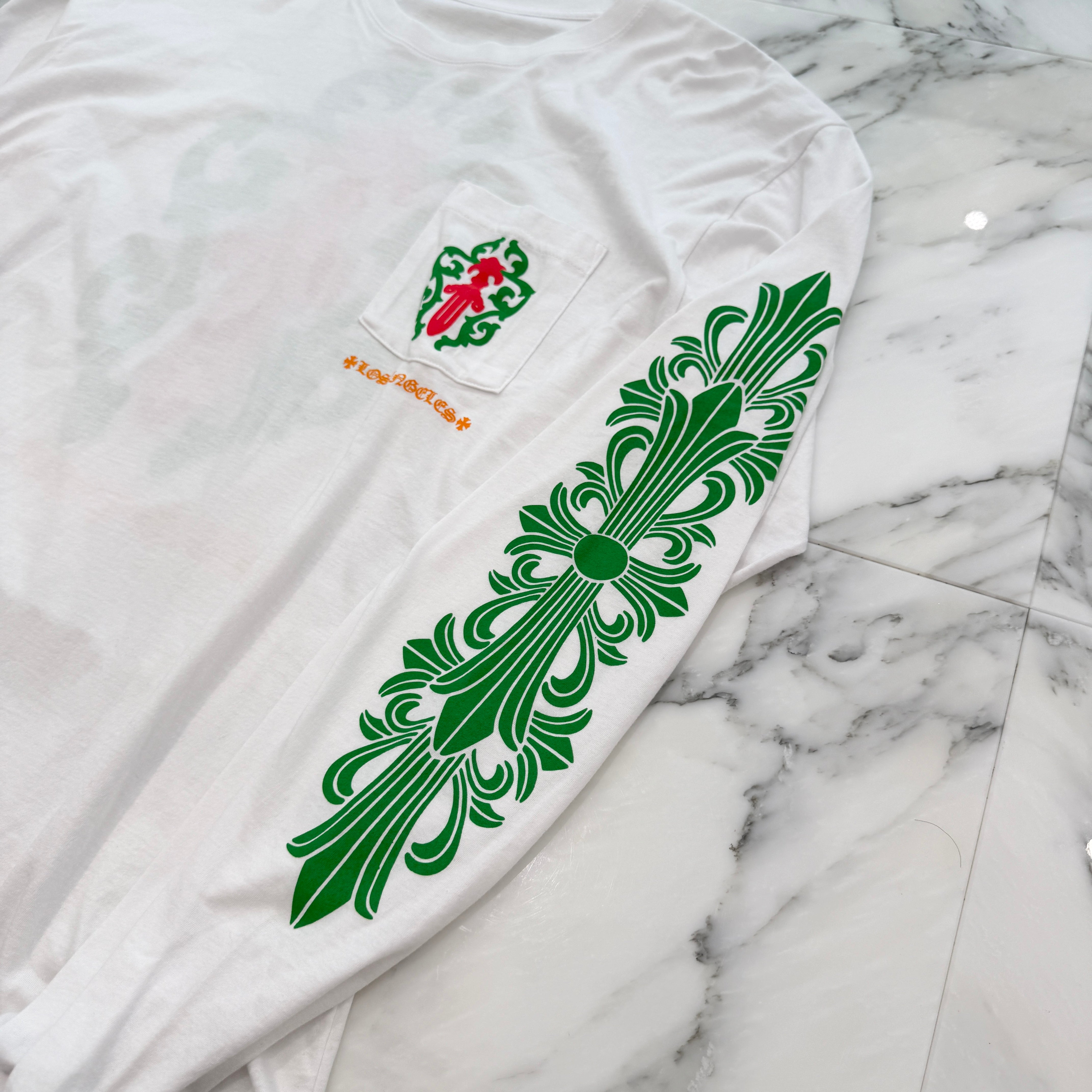 CHROME HEARTS Los Angeles Limited Vine Dagger Print Long Sleeve Tee Size XL クロムハーツ ロサンゼルス限定 ヴァインダガー プリントロングスリーブTシャツ サイズXL