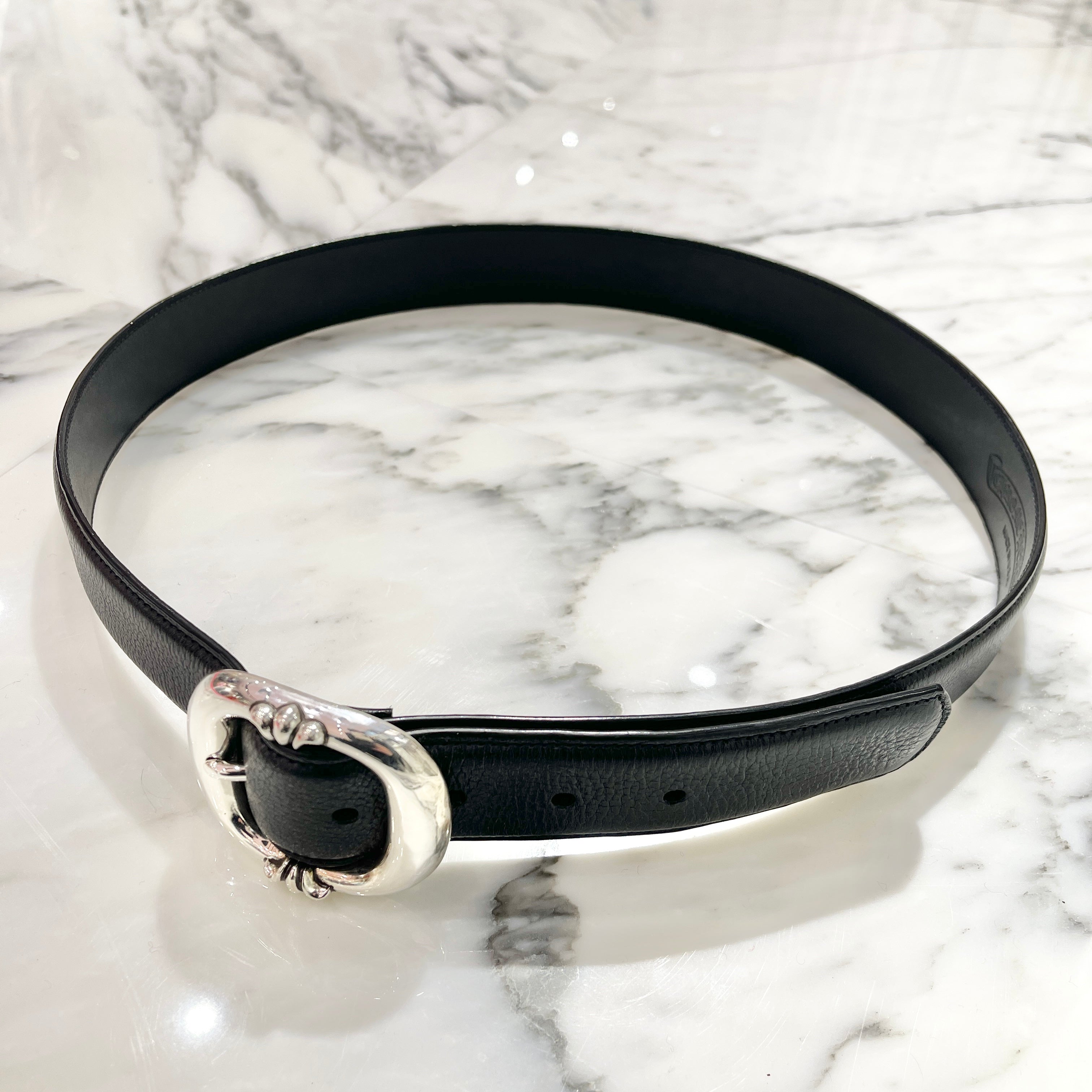 CHROME HEARTS Gunslinger Leather Belt Size 38 クロムハーツ ガンスリンガーレザーベルト サイズ38