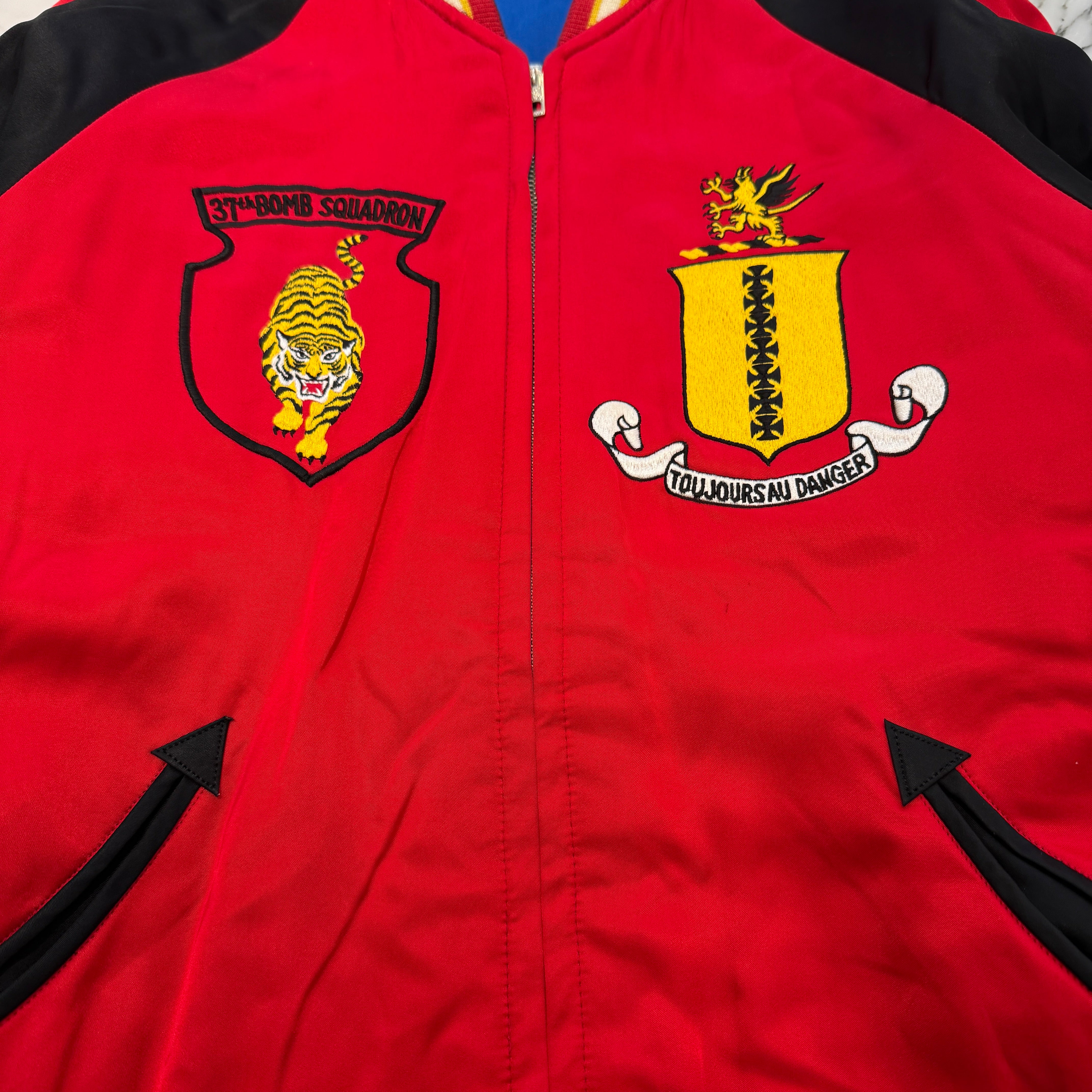 THE REAL McCOY'S SUKA JACKET "37TH B.S" MJ7008 Size 42 リアル マッコイズ スカジャケット "37TH B.S" サイズ42