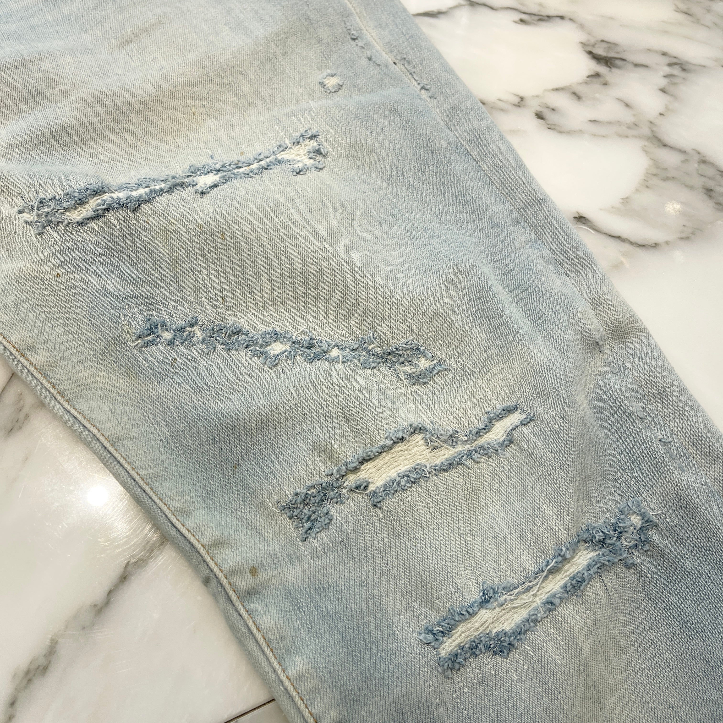 AMIRI Thrasher Damage Skinny Denim Pants Size 38 アミリ スラッシャー ダメージ加工 スキニー デニムパンツ サイズ38