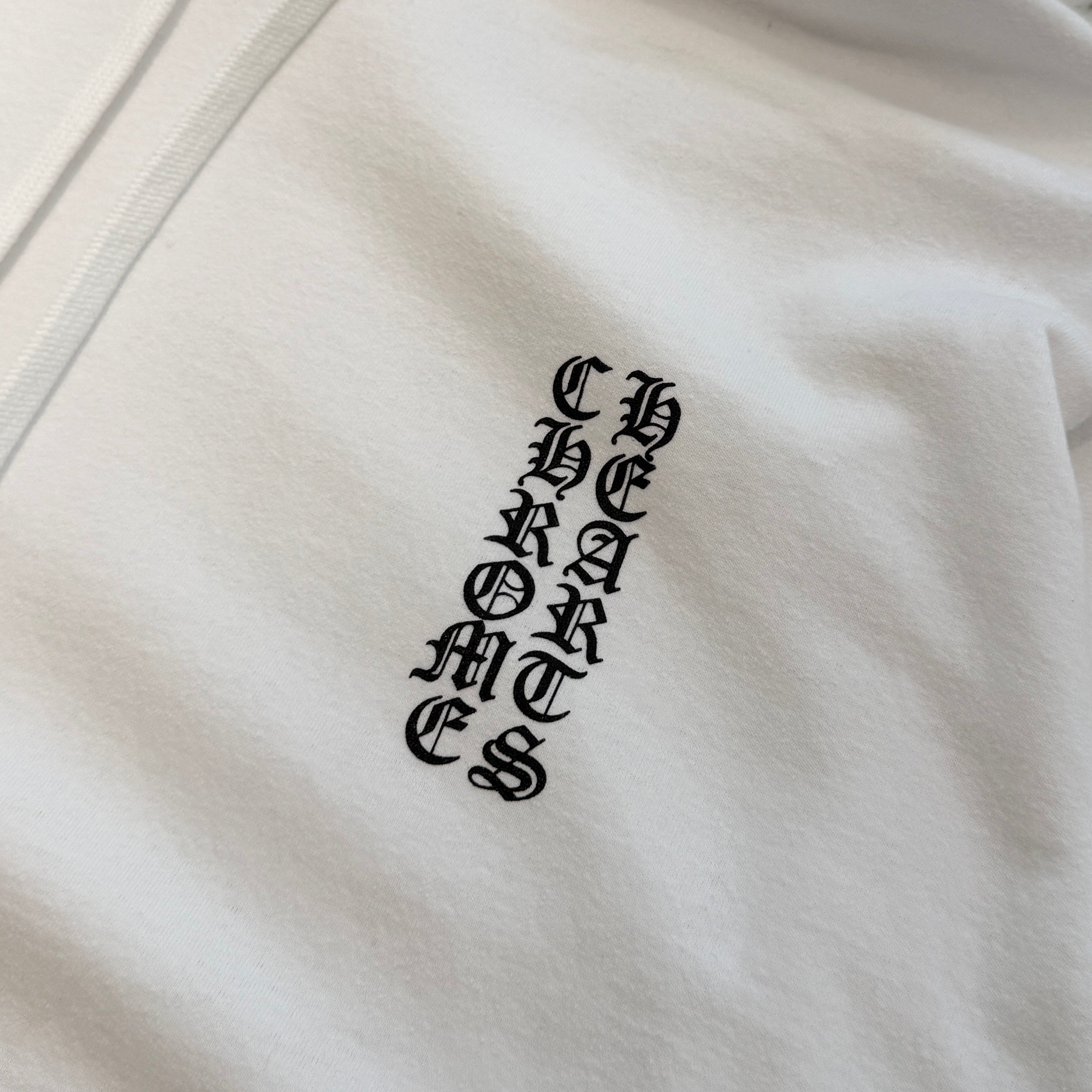 CHROME HEARTS Vertical Logo Pullover Hoodie Size M クロムハーツ ヴァーティカルロゴ プルオーバーフーディー サイズM