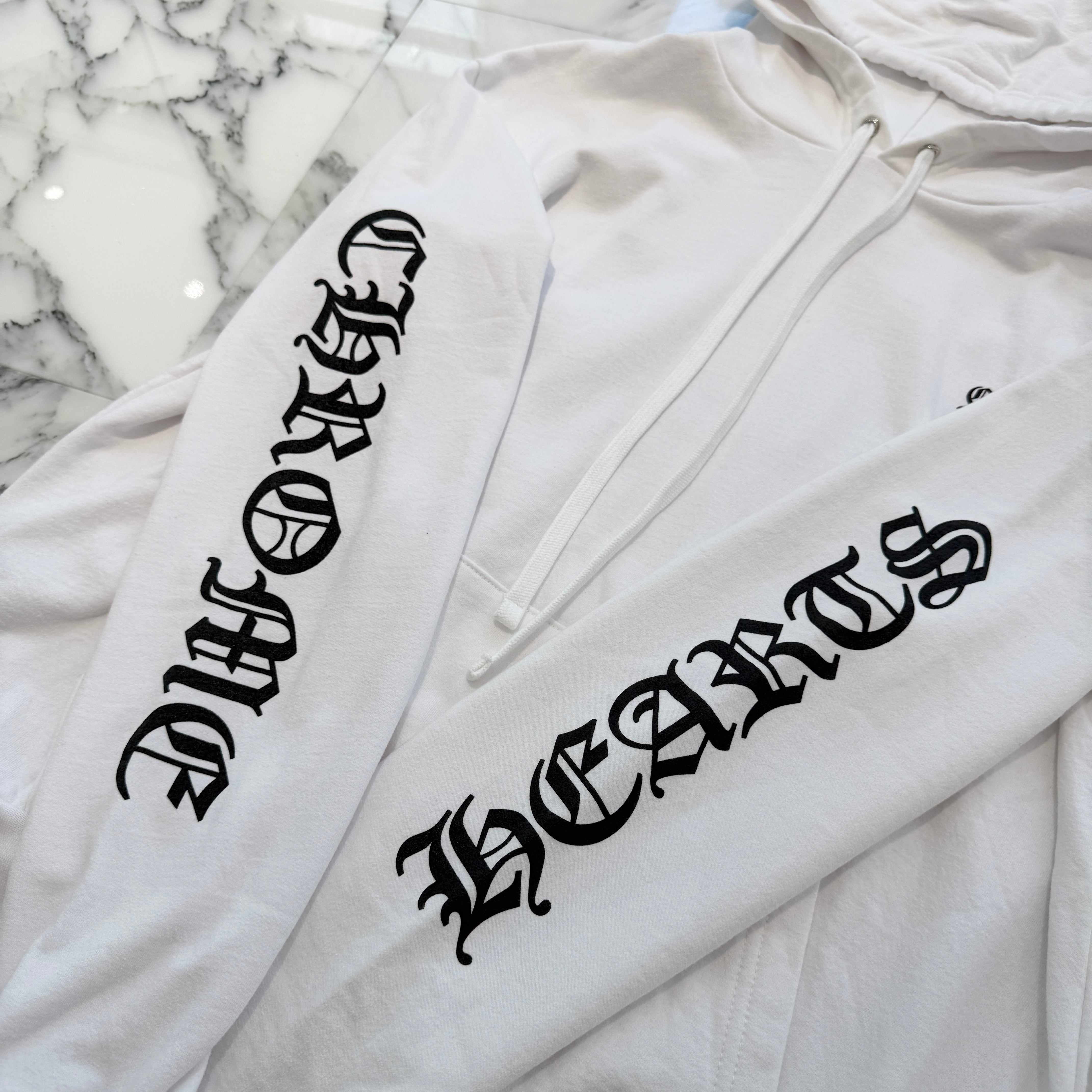 CHROME HEARTS Vertical Logo Pullover Hoodie Size M クロムハーツ ヴァーティカルロゴ プルオーバーフーディー サイズM