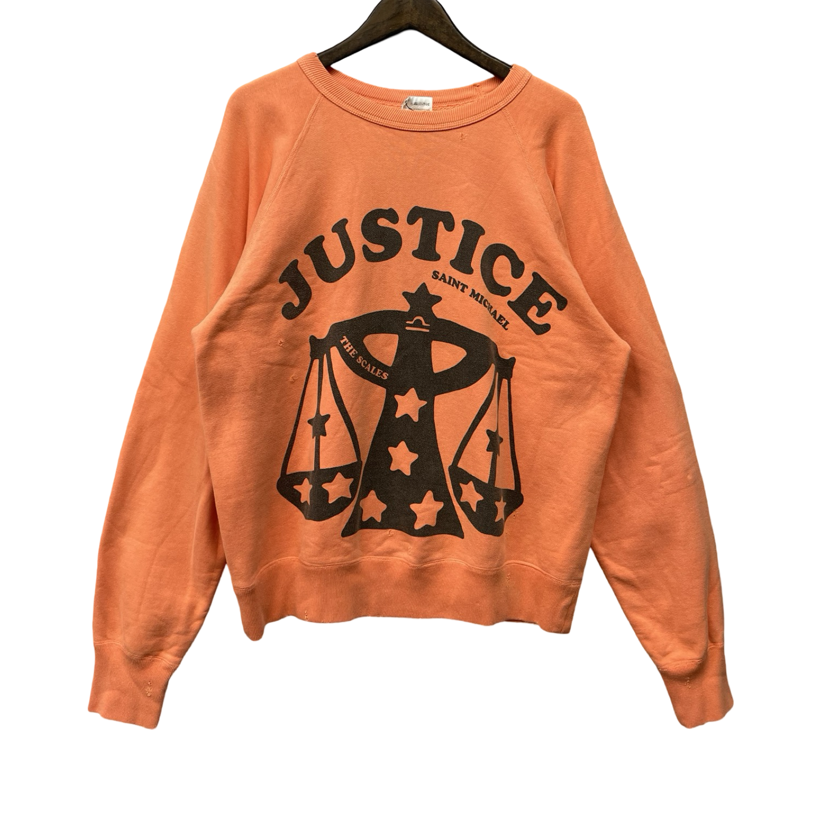 SAINT Mxxxxxx 2021SS Justice Raglan Sweat Shirts SM-S21-0000-022 Size M