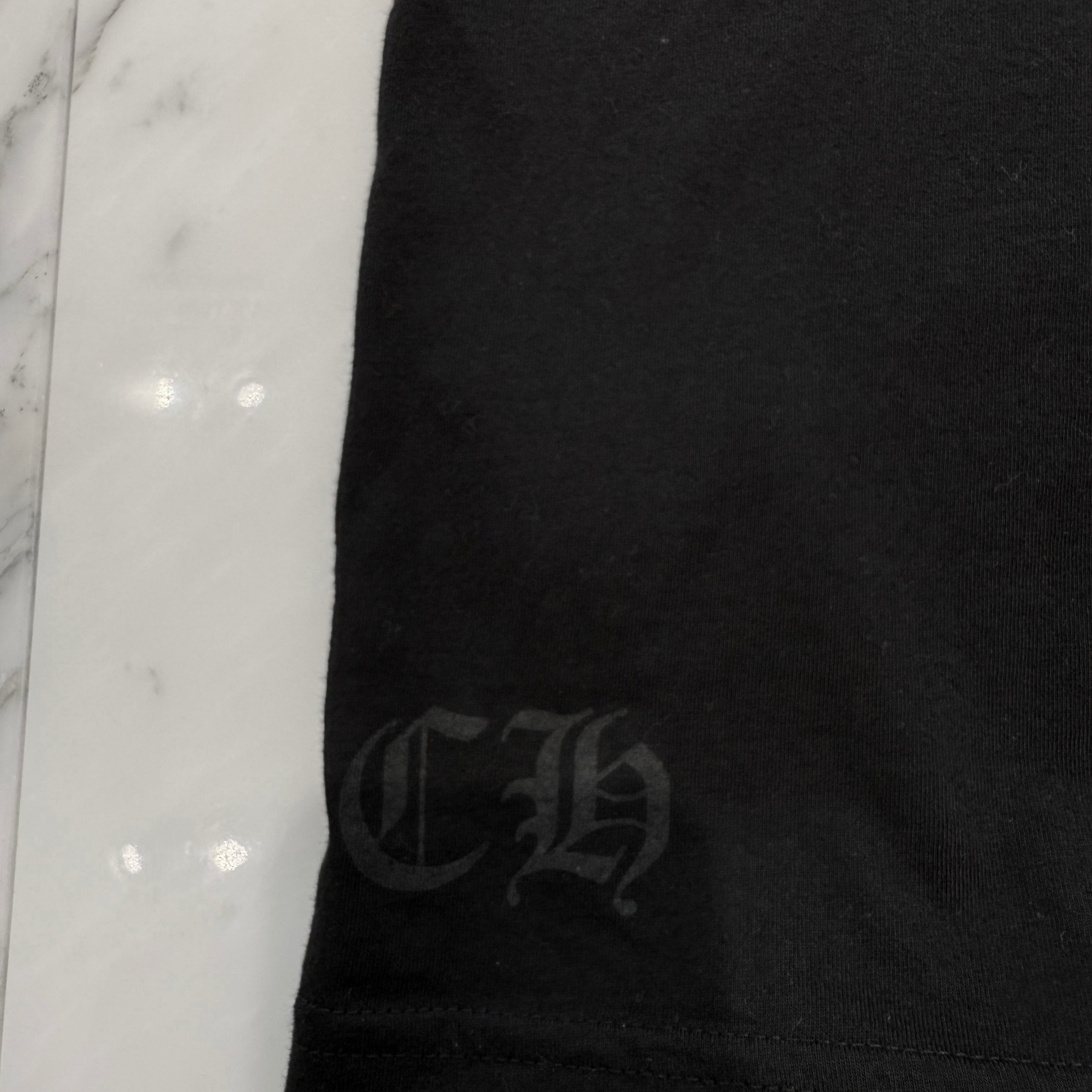 CHROME HEARTS Old English Purple Neck Logo Short Sleeve Tee Size L クロムハーツ オールドイングリッシュ パープルネックロゴ ショートスリーブ Tシャツ サイズL