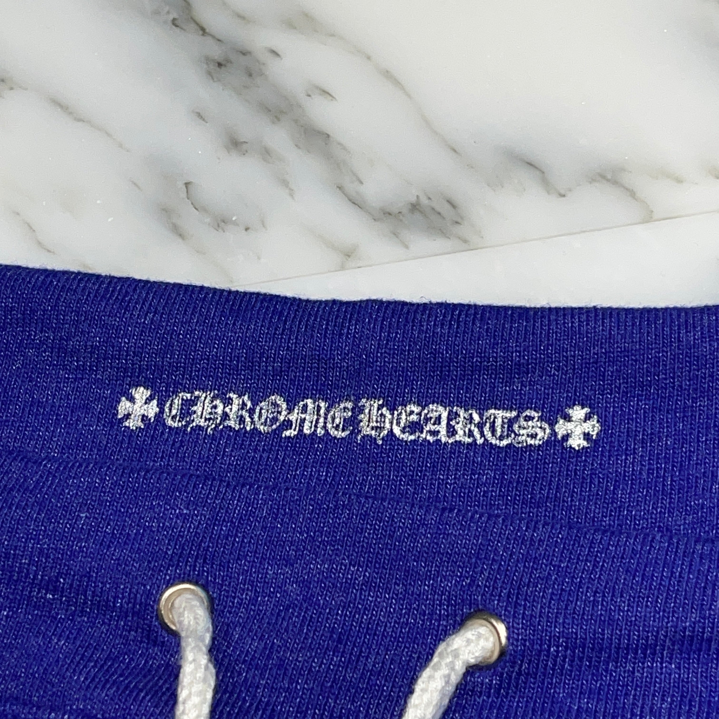 CHROME HEARTS Horseshoe Sweat Long Pants Size S クロムハーツ ホースシュー スウェットロングパンツ ブルー サイズS