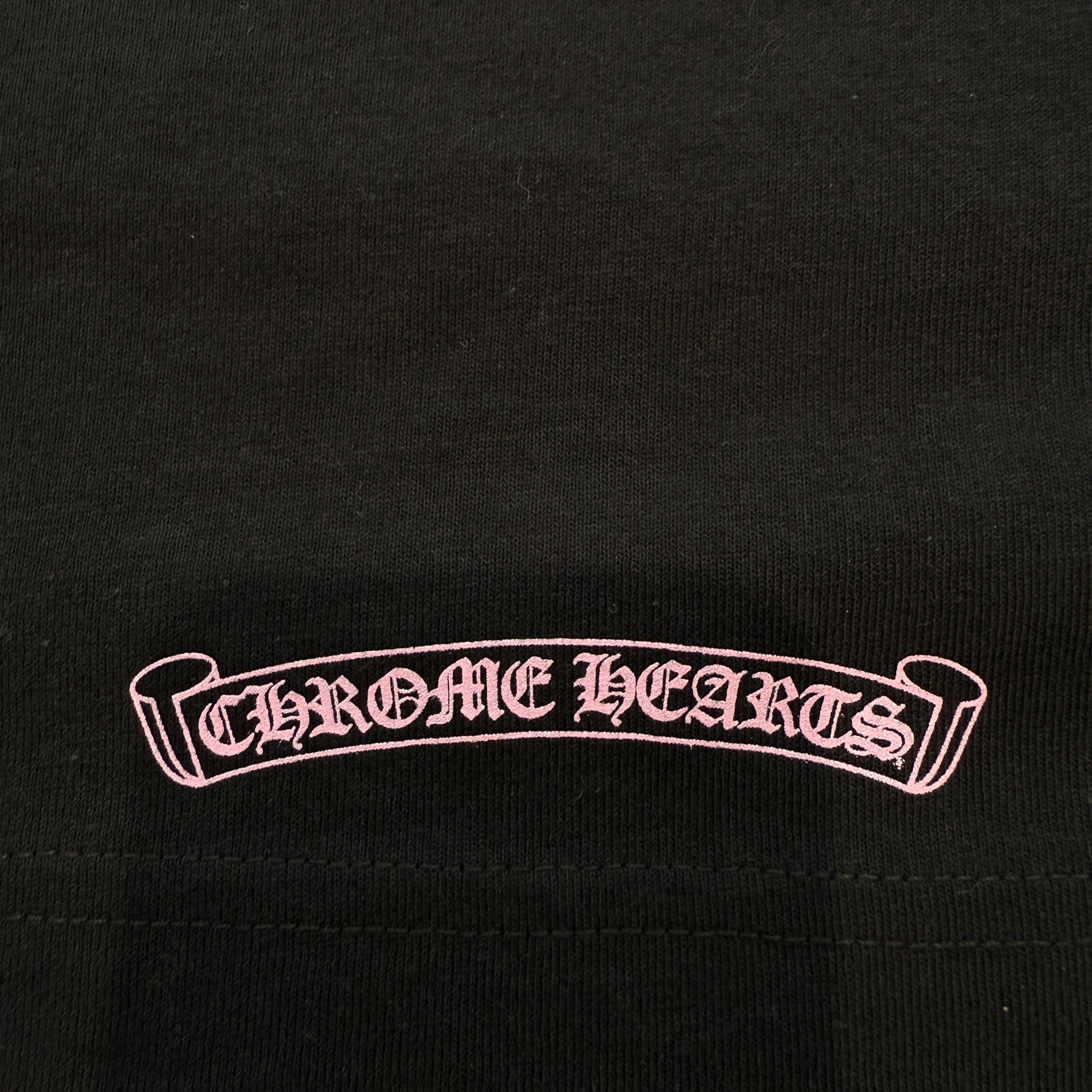 CHROME HEARTS "BLACK PINK" Back Arch USA Logo Tee Size L クロムハーツ ブラックピンク バックアーチ USA ロゴ Tシャツ サイズL