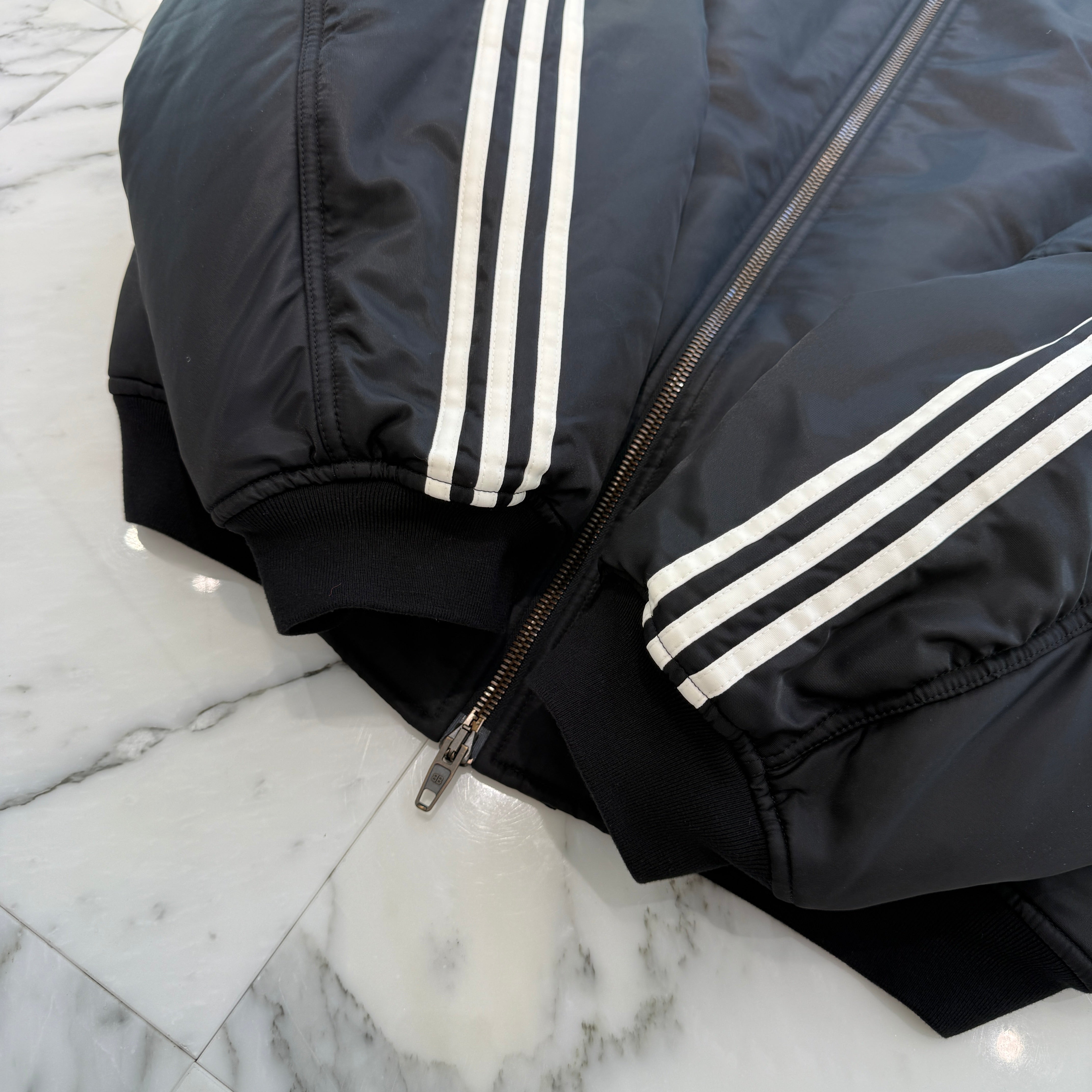 BALENCIAGA × adidas 2023SS MA-1 Side Line Bomber Nylon Jacket 725335 TNO27 Size 48 バレンシアガ × アディダス MA-1 サイドライン ボンバー ナイロン ジャケット サイズ48