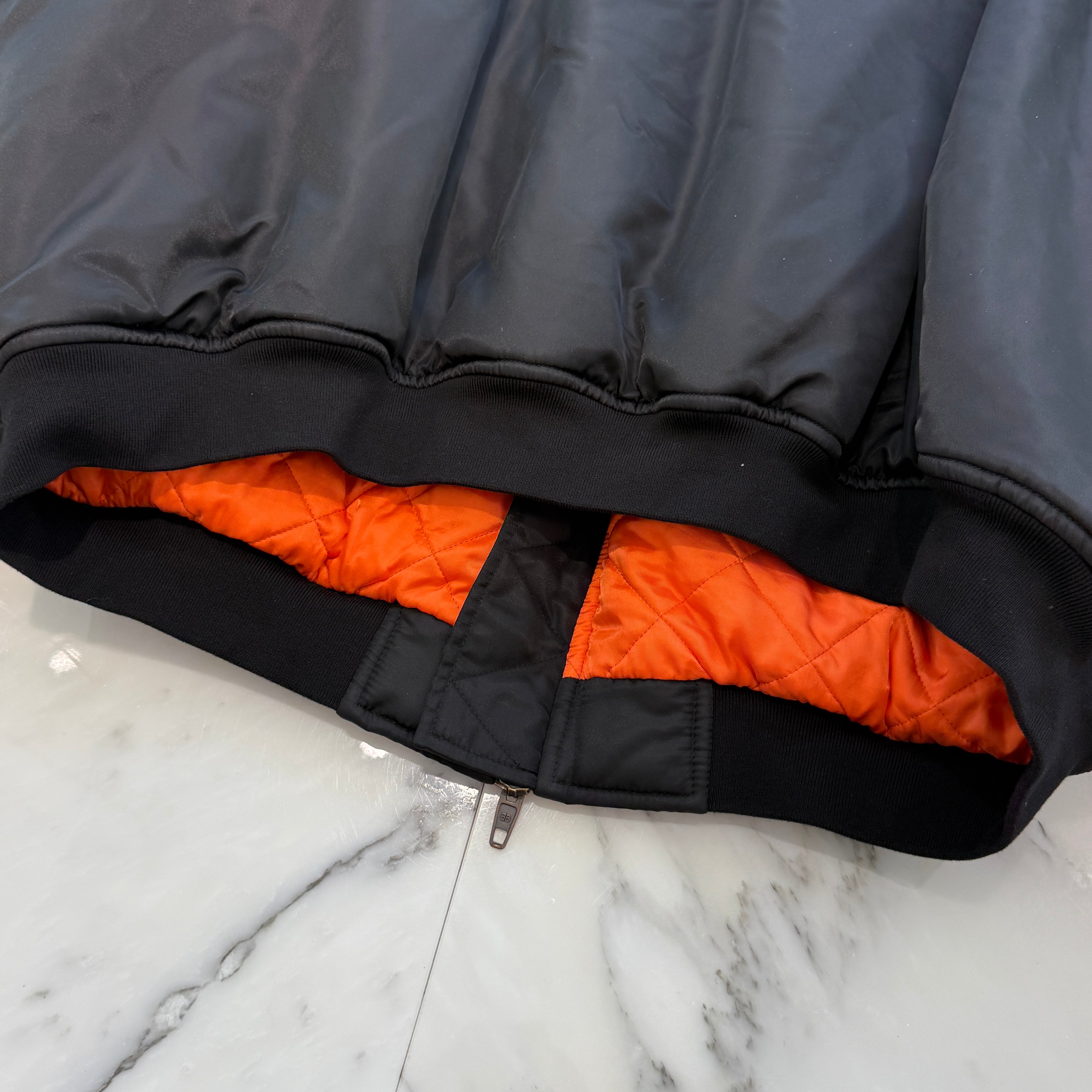 BALENCIAGA × adidas 2023SS MA-1 Side Line Bomber Nylon Jacket 725335 TNO27 Size 48 バレンシアガ × アディダス MA-1 サイドライン ボンバー ナイロン ジャケット サイズ48