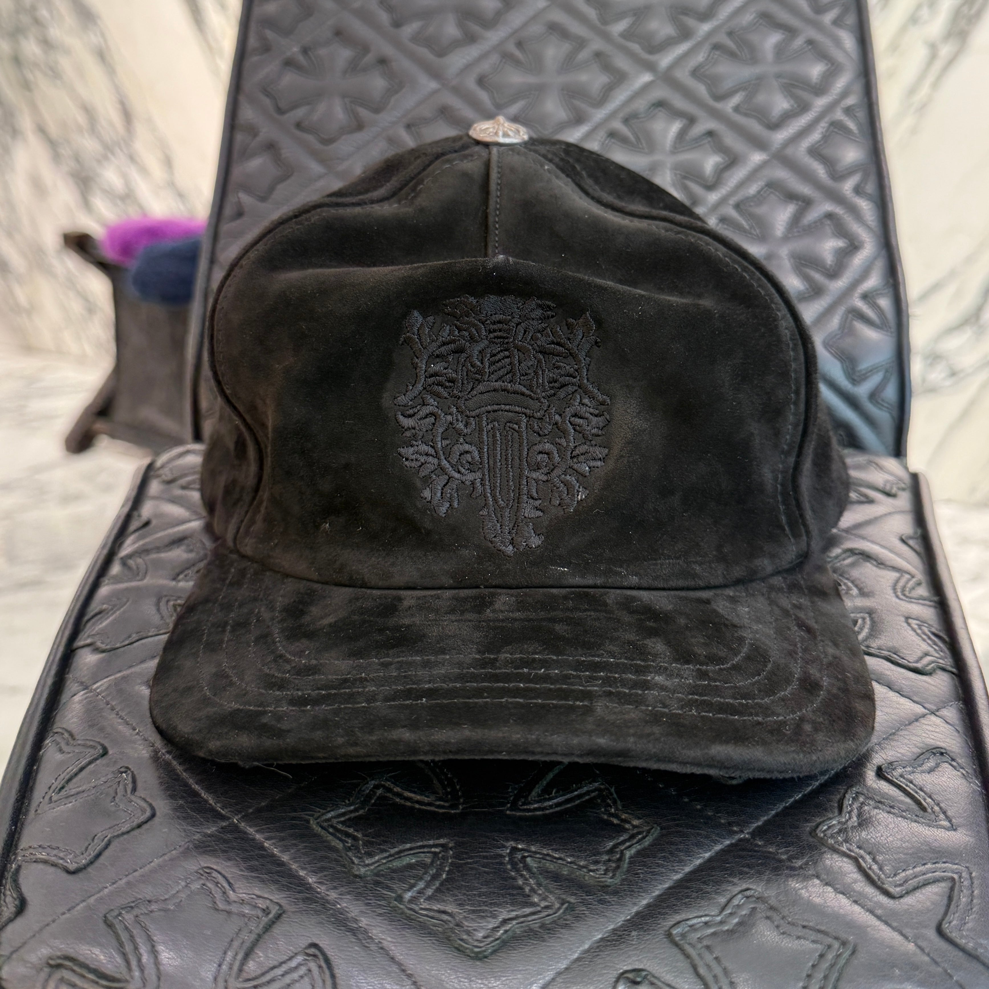 CHROME HEARTS Dagger Suede Trucker Cap Size ONE SIZE（53-60）クロムハーツ ダガースエードトラッカーキャップ サイズONE SIZE（53-60）