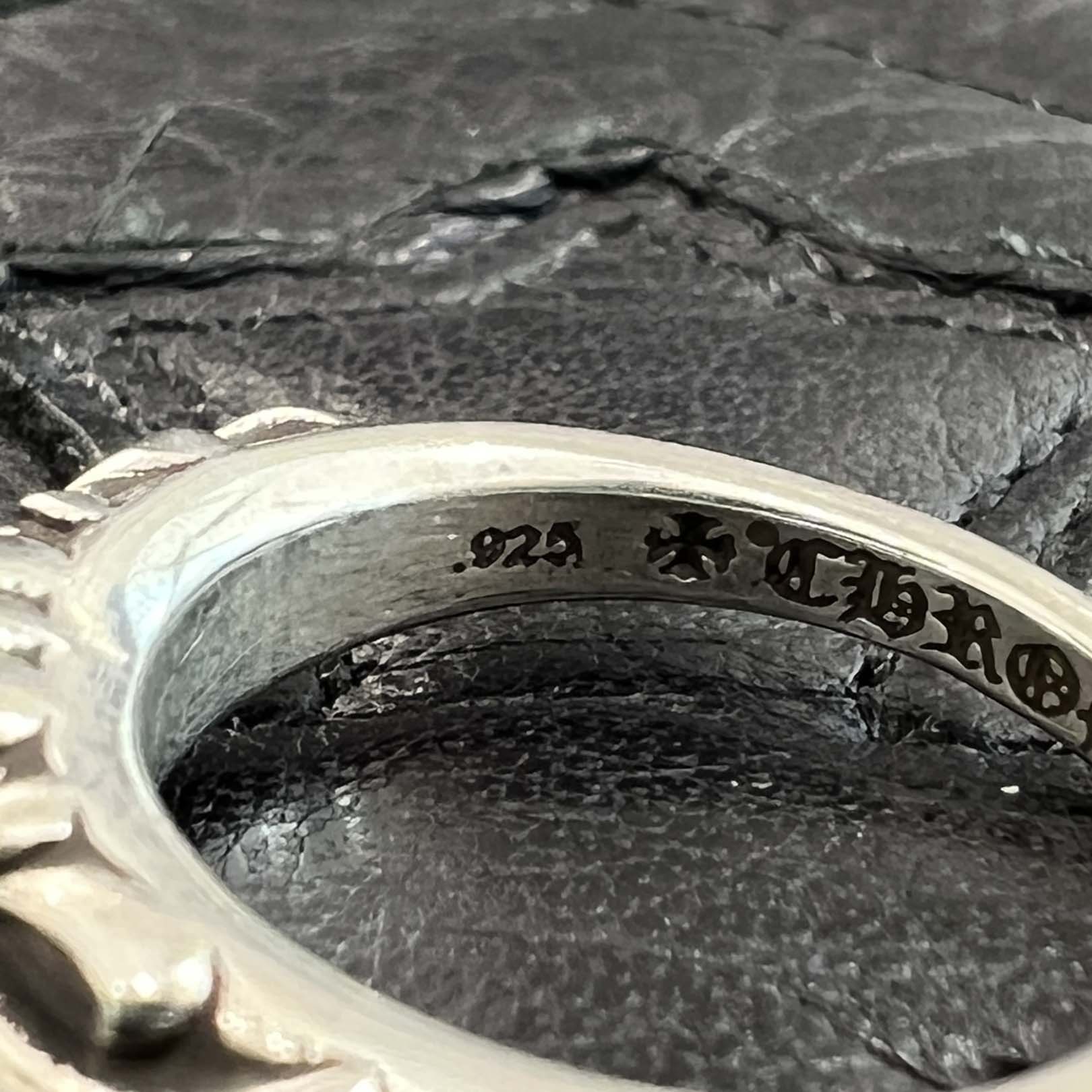 CHROME HEARTS Baby Classic Floral Cross Ring 10号 クロムハーツ ベイビークラシック フローラルクロス リング サイズ10号