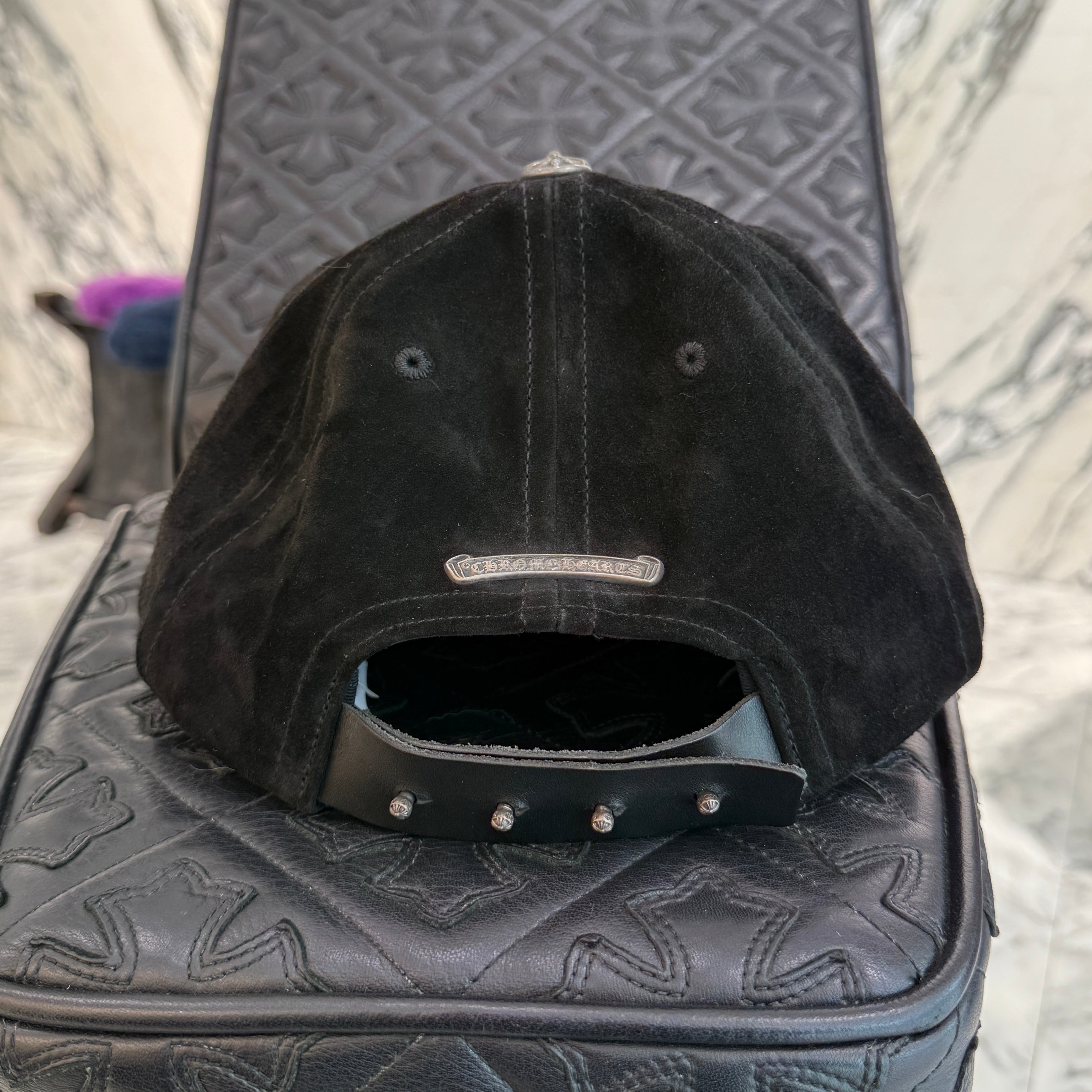 CHROME HEARTS Dagger Suede Trucker Cap Size ONE SIZE（53-60