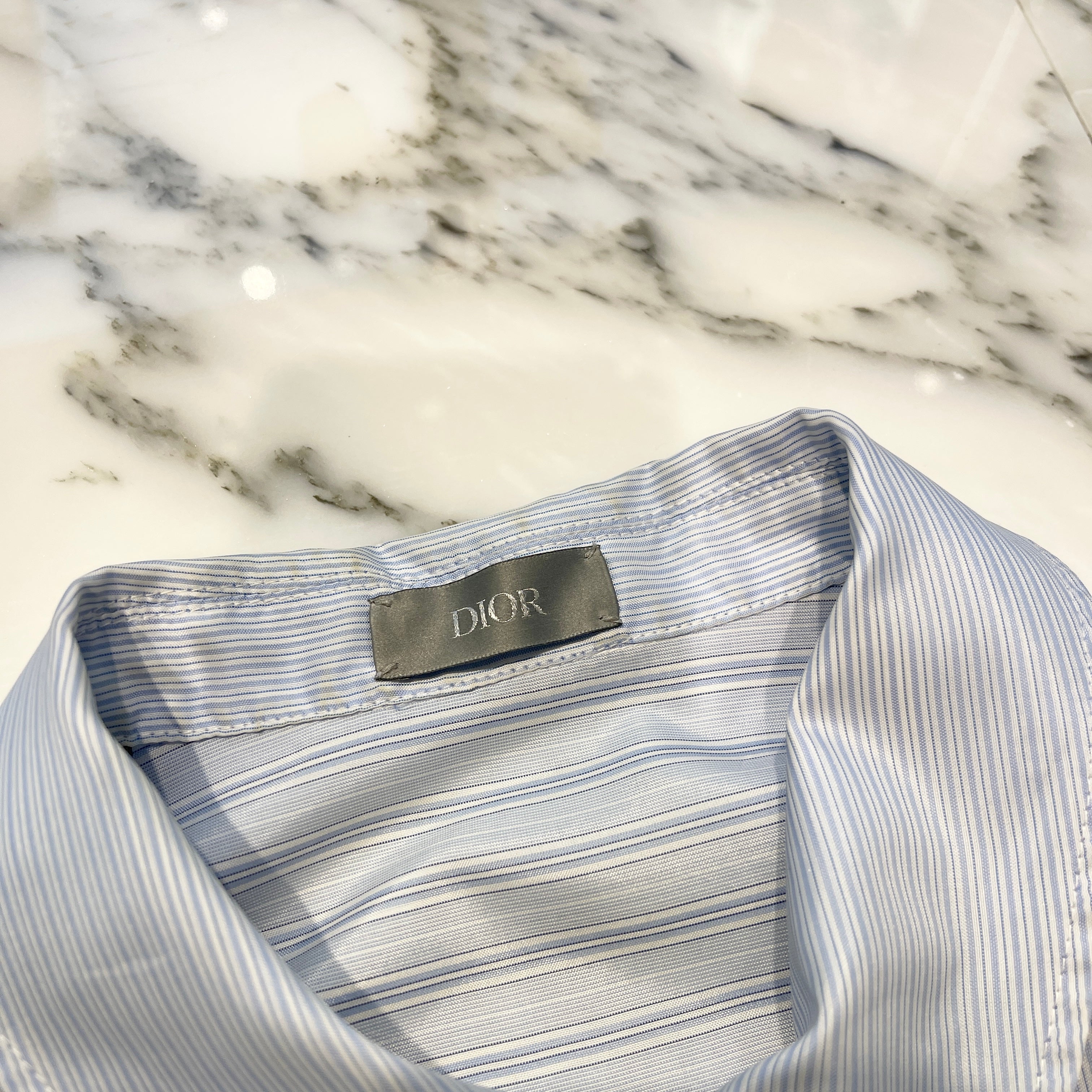 DIOR Dior HOMME Stripe Blouson Zip Jacket 193C536D847B Size 44 ディオール ディオールオム ストライプ ブルゾン ジップジャケット サイズ44