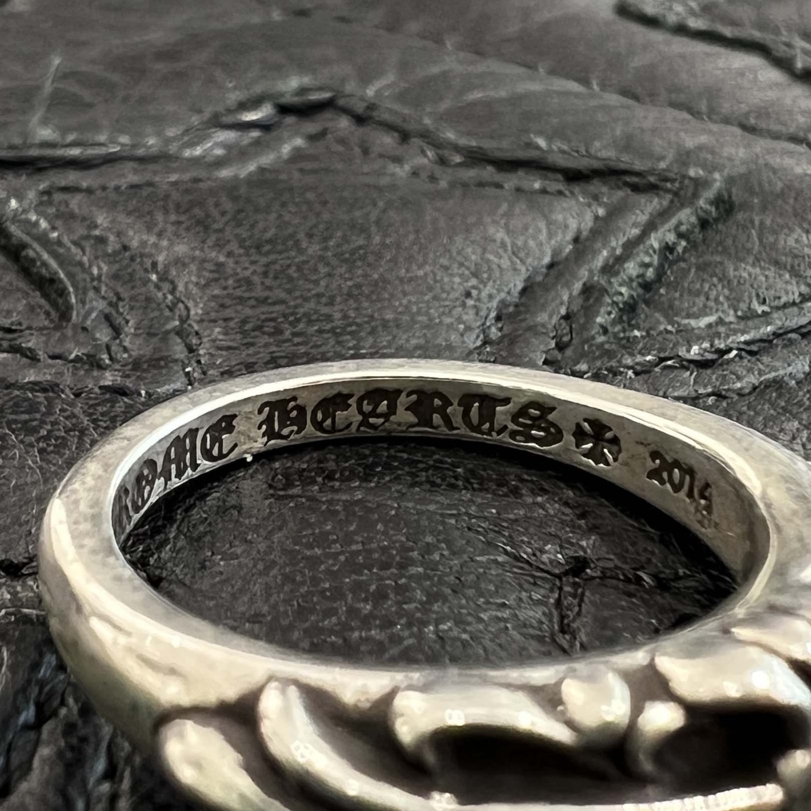 CHROME HEARTS Baby Classic Floral Cross Ring 10号 クロムハーツ ベイビークラシック フローラルクロス リング サイズ10号