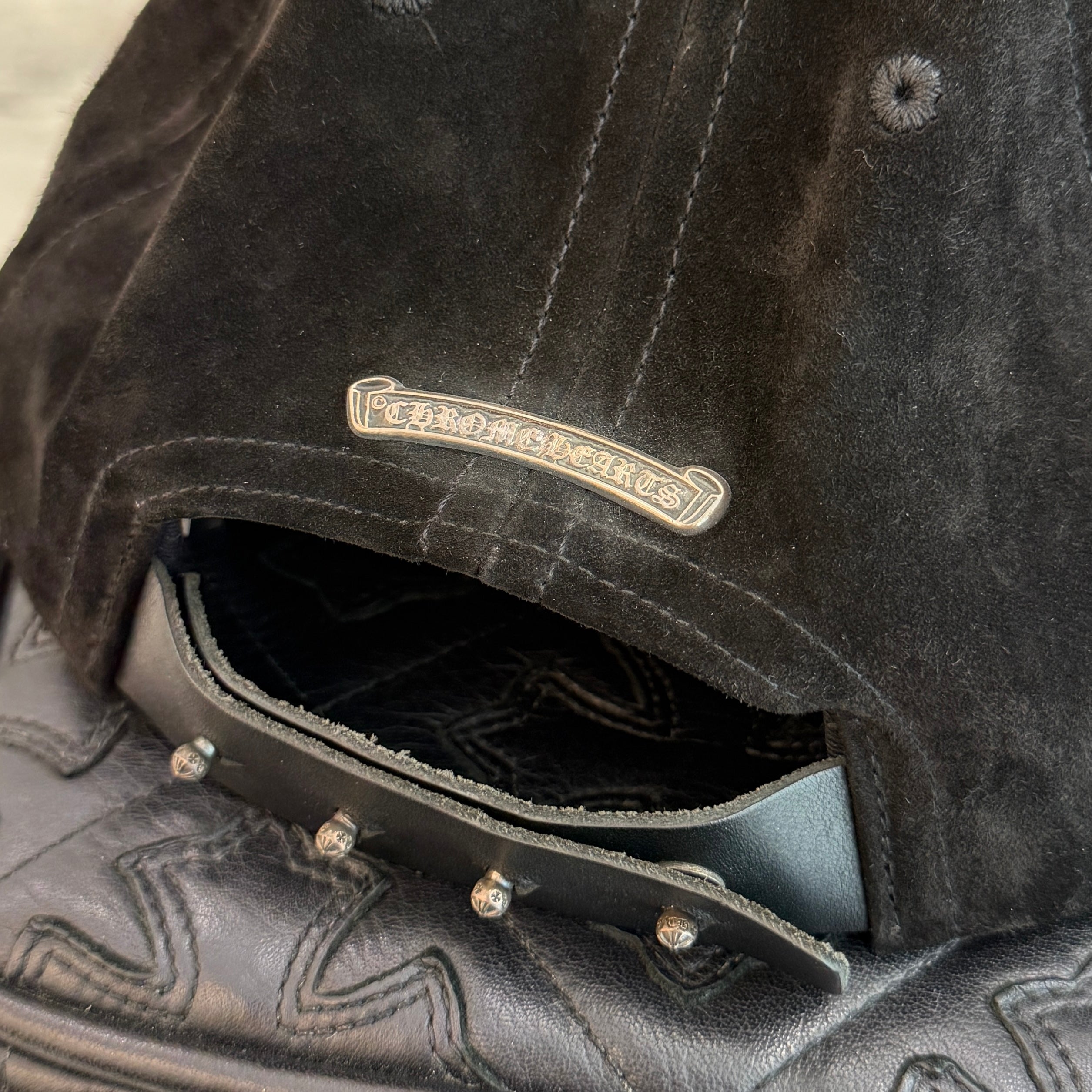 CHROME HEARTS Dagger Suede Trucker Cap Size ONE SIZE（53-60）クロムハーツ ダガースエードトラッカーキャップ サイズONE SIZE（53-60）