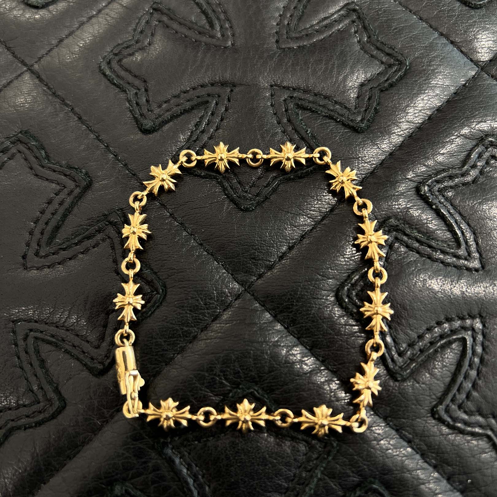 CHROME HEARTS 22K Tiny E CH Plus Bracelet 12 LINK クロムハーツ 22K タイニーE CHプラス ブレスレット 12リンク