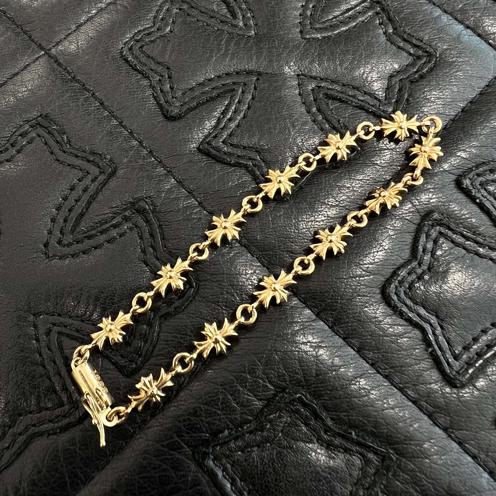 CHROME HEARTS 22K Tiny E CH Plus Bracelet 12 LINK クロムハーツ 22K タイニーE CHプラス ブレスレット 12リンク