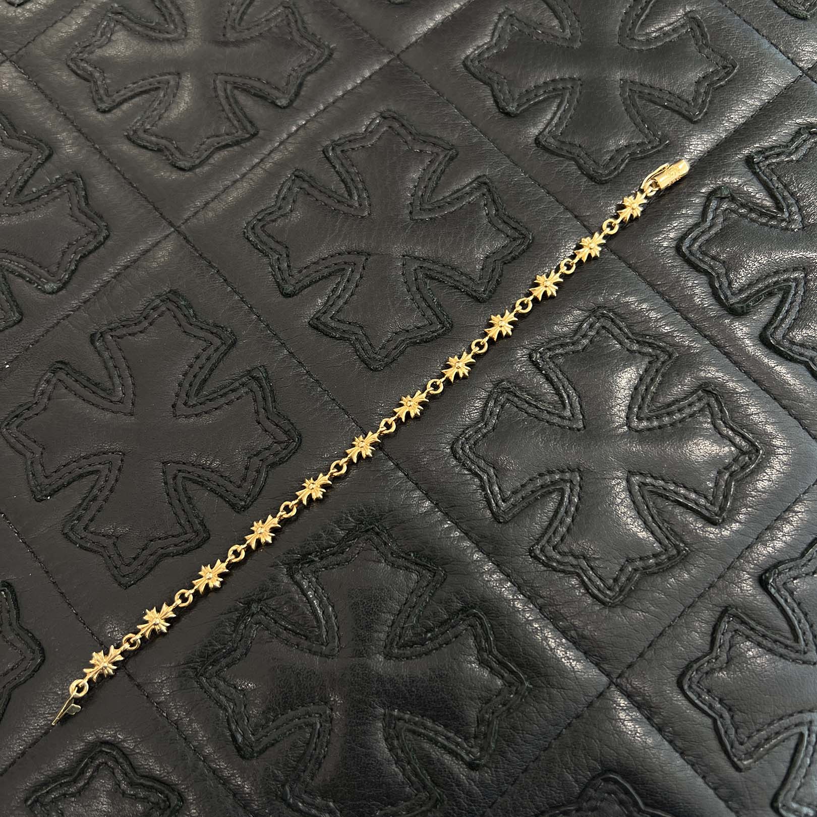 CHROME HEARTS 22K Tiny E CH Plus Bracelet 12 LINK クロムハーツ 22K タイニーE CHプラス ブレスレット 12リンク