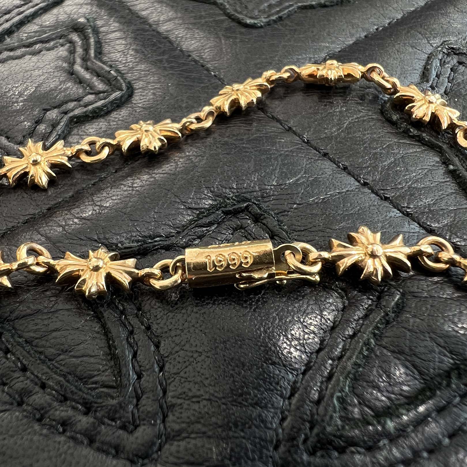 CHROME HEARTS 22K Tiny E CH Plus Bracelet 12 LINK クロムハーツ 22K タイニーE CHプラス ブレスレット 12リンク