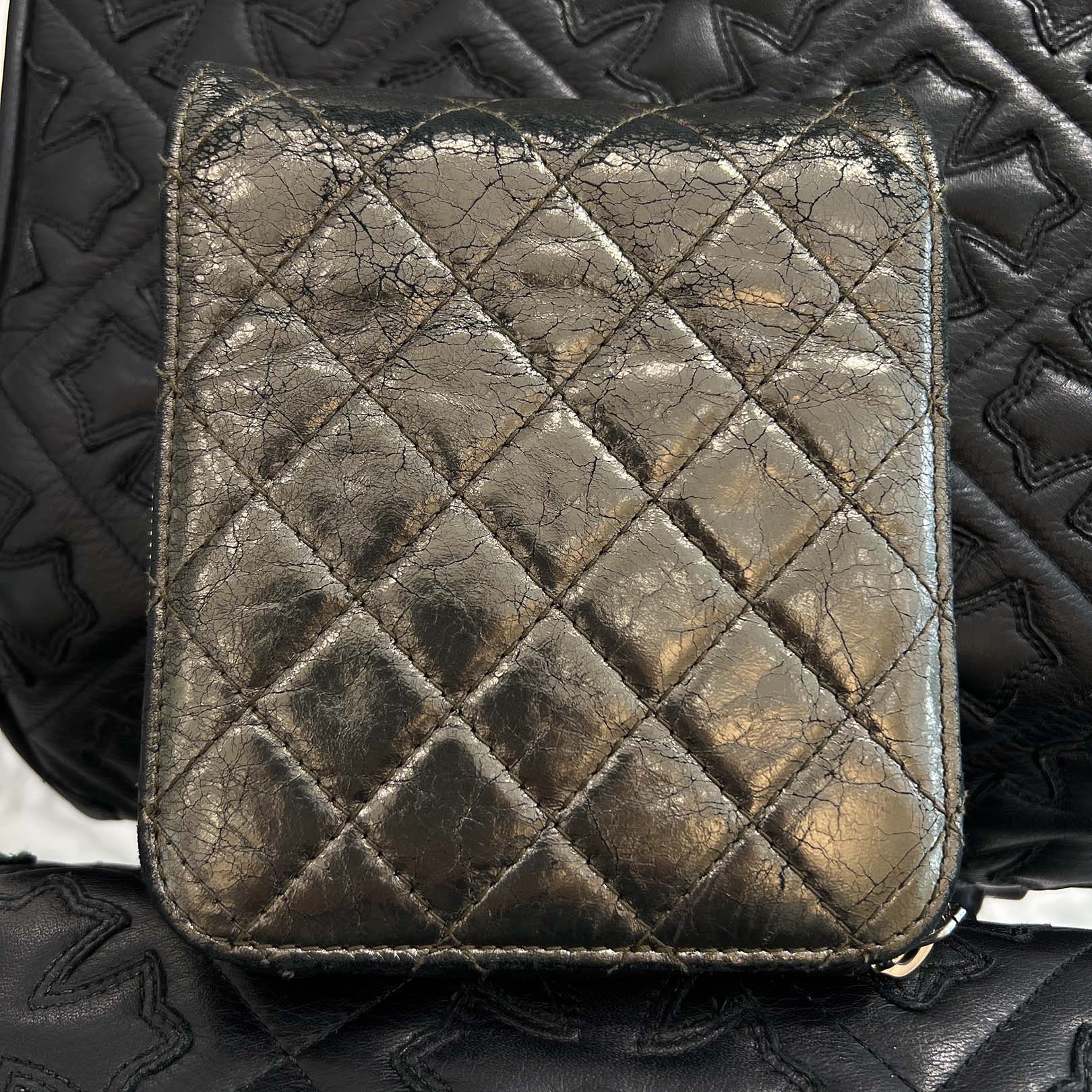 CHANEL Matelassé Quilted Stitch Leather Chain Wallet Mini Bag シャネル マトラッセ キルティングステッチ レザーチェーン ウォレット ミニバッグ