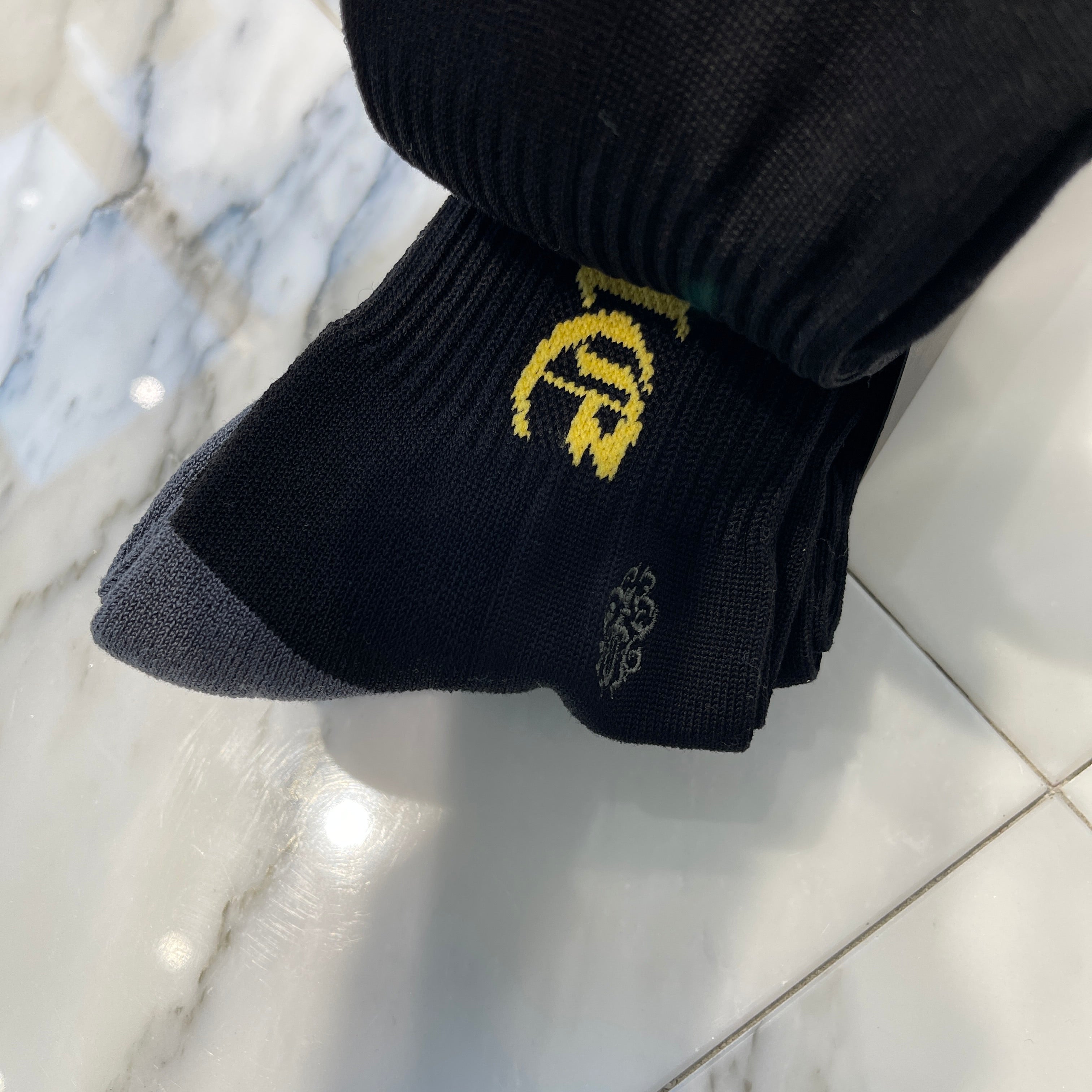 CHROME HEARTS Vine Dagger Embroidery "FUCK YOU" Socks Size M(25-27cm) クロムハーツ ヴァインダガー刺繍 "ファックユー" ソックス サイズM(25-27cm)