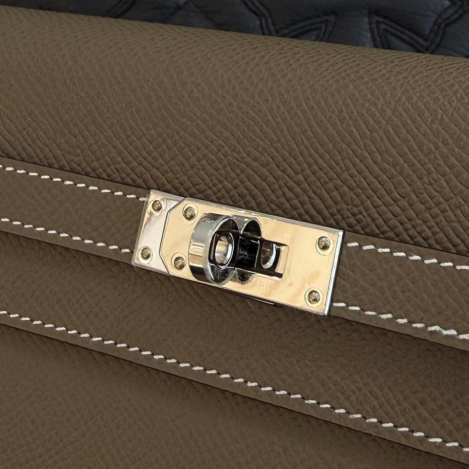HERMES Kelly Wallet Long To Go "ETOUPE" Leather Shoulder Bag B刻印 エルメス ケリー ウォレット ロングトゥゴー "エトゥープ" レザーショルダーバッグ B刻印