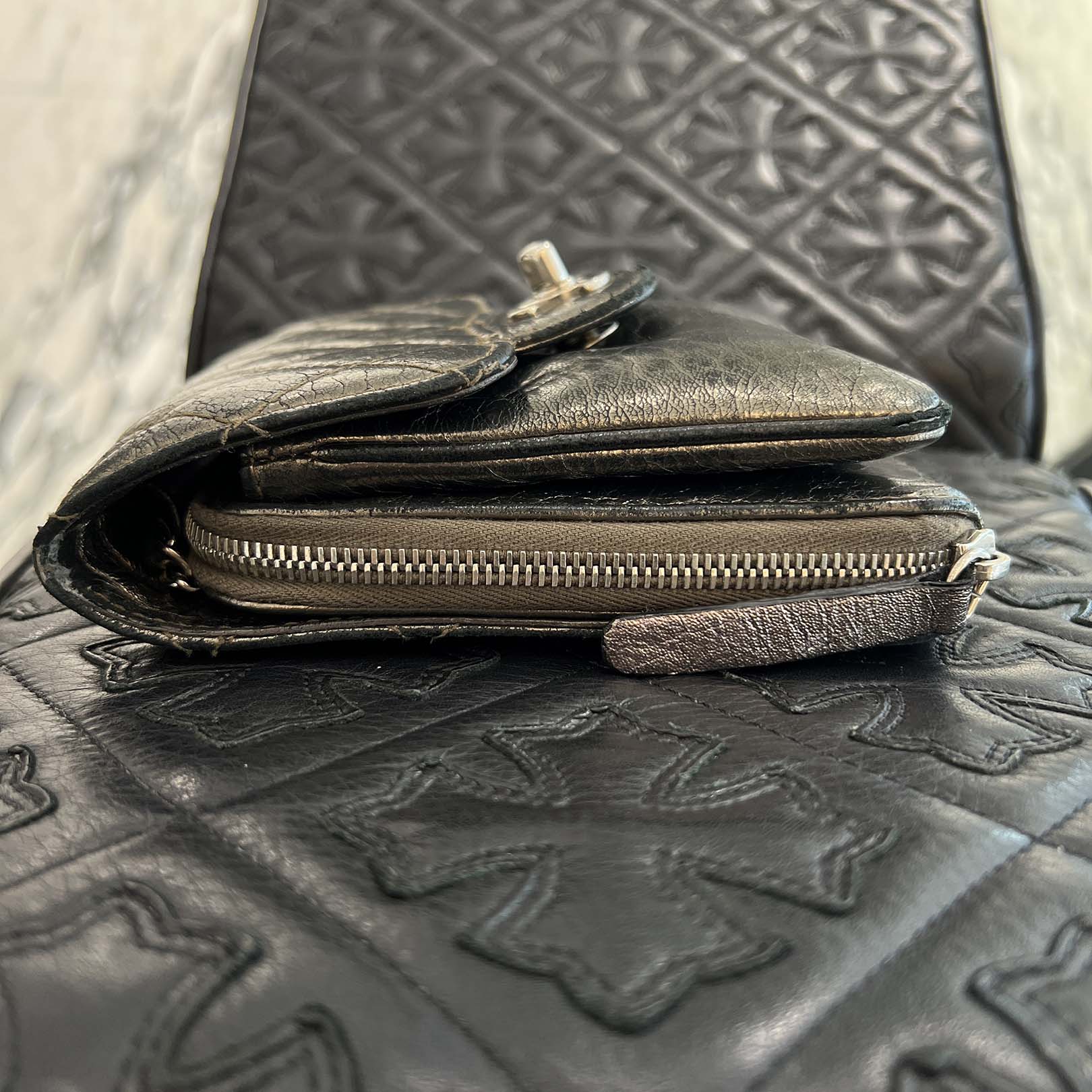 CHANEL Matelassé Quilted Stitch Leather Chain Wallet Mini Bag シャネル マトラッセ キルティングステッチ レザーチェーン ウォレット ミニバッグ