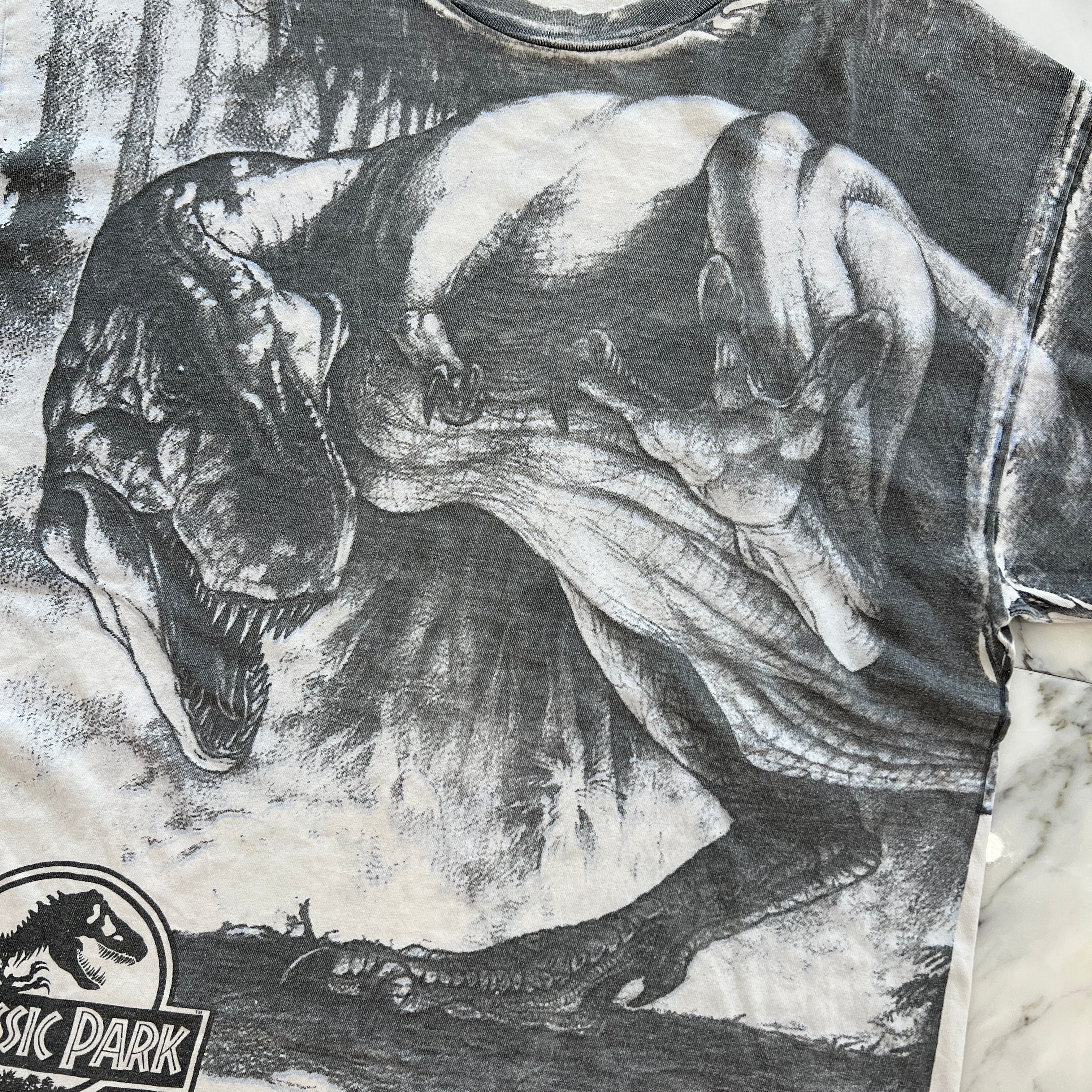 Vintage 90's JURASSIC PARK "T-REX 1990" Hanes S/S Tee Size XL 90's ジュラシックパーク "Tレックス 1990" ハーネス社製 Tシャツ サイズXL