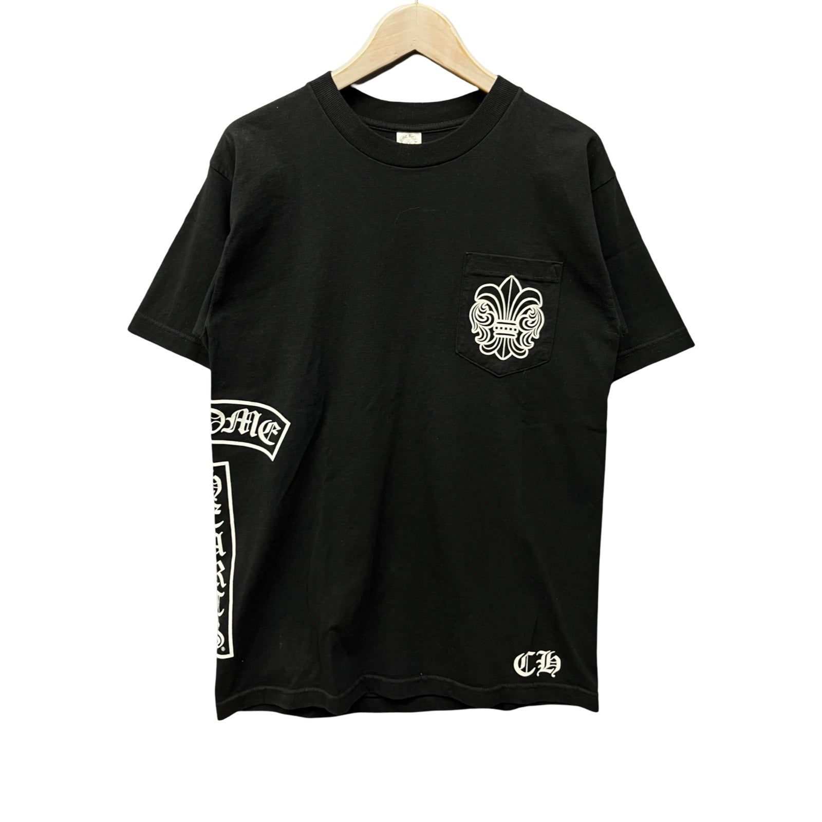 CHROME HEARTS Side Logo BS Flare Print Tee Size M