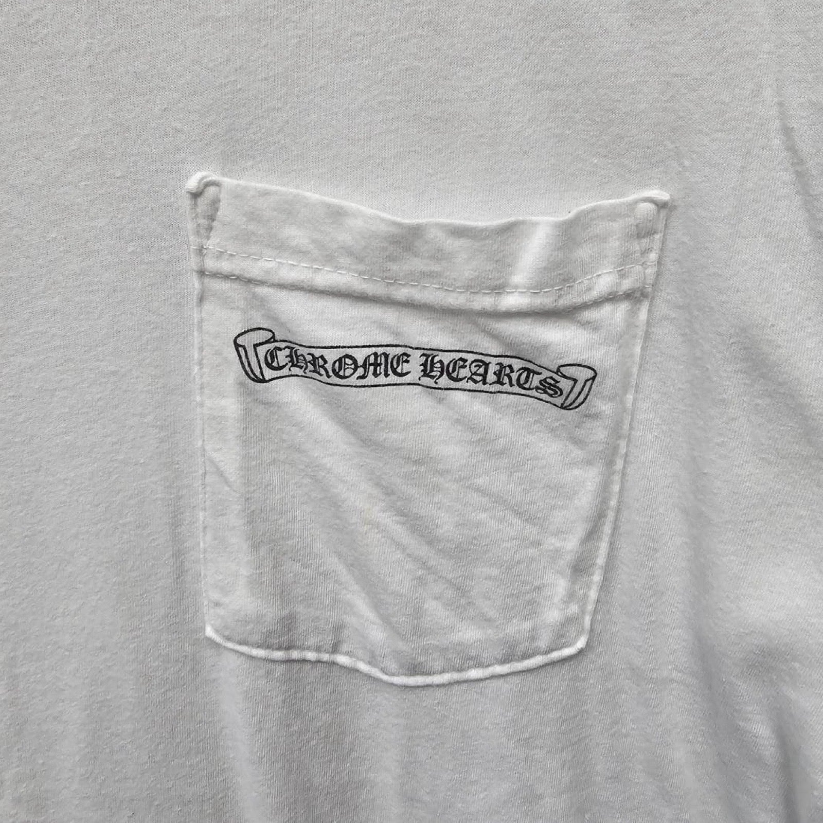 CHROME HEARTS Back Scroll Logo Tee Size M