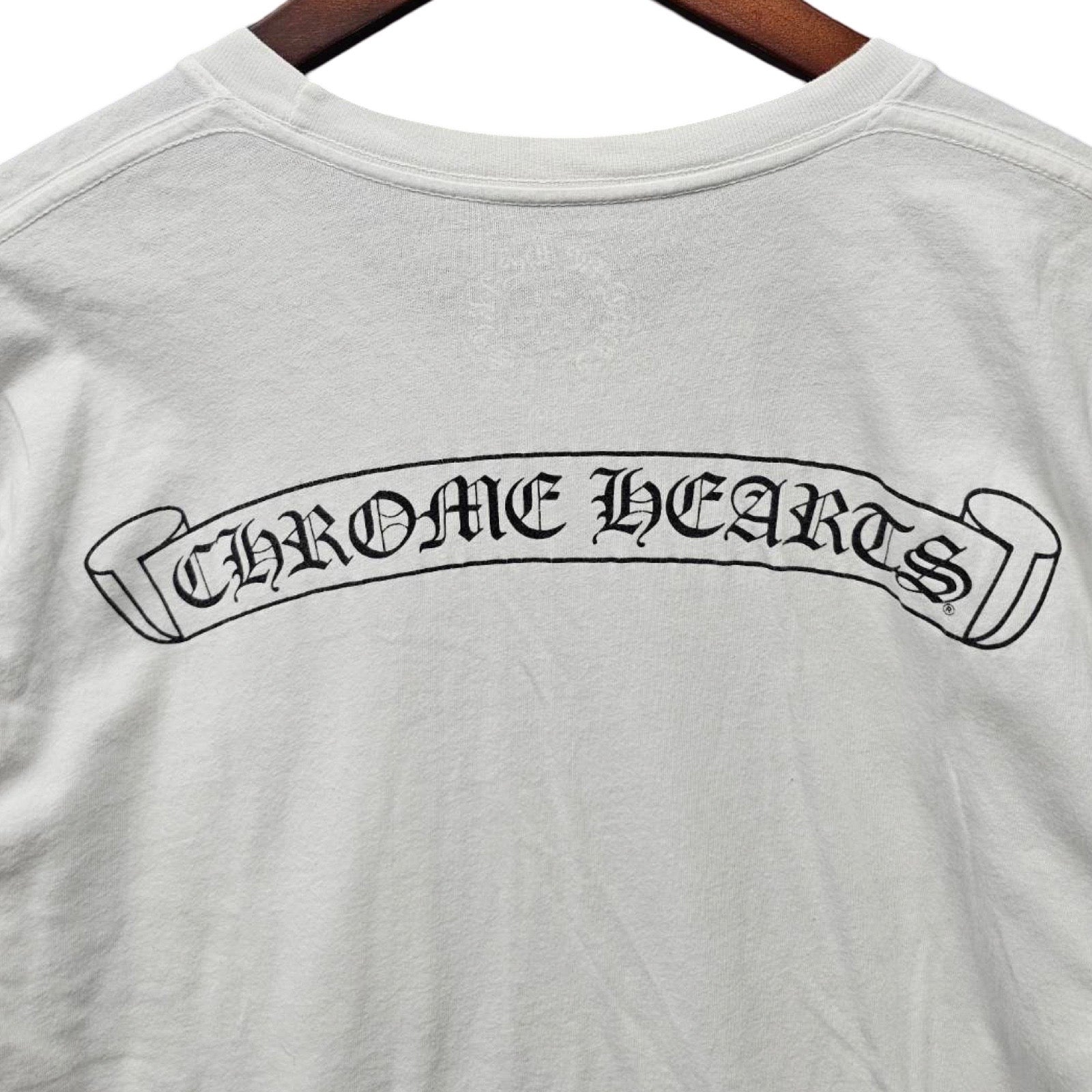 CHROME HEARTS Back Scroll Logo Tee Size M