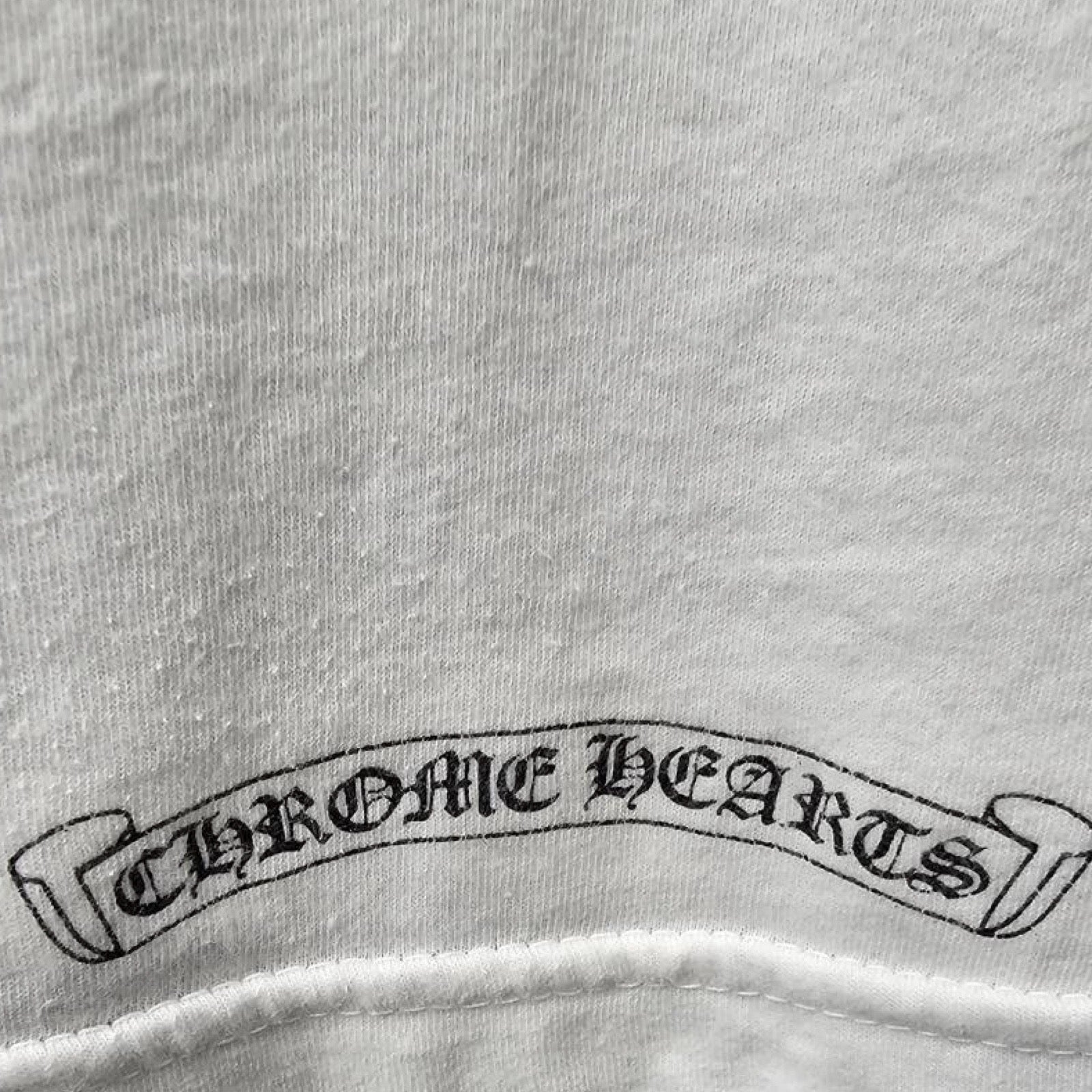 CHROME HEARTS Back Scroll Logo Tee Size M